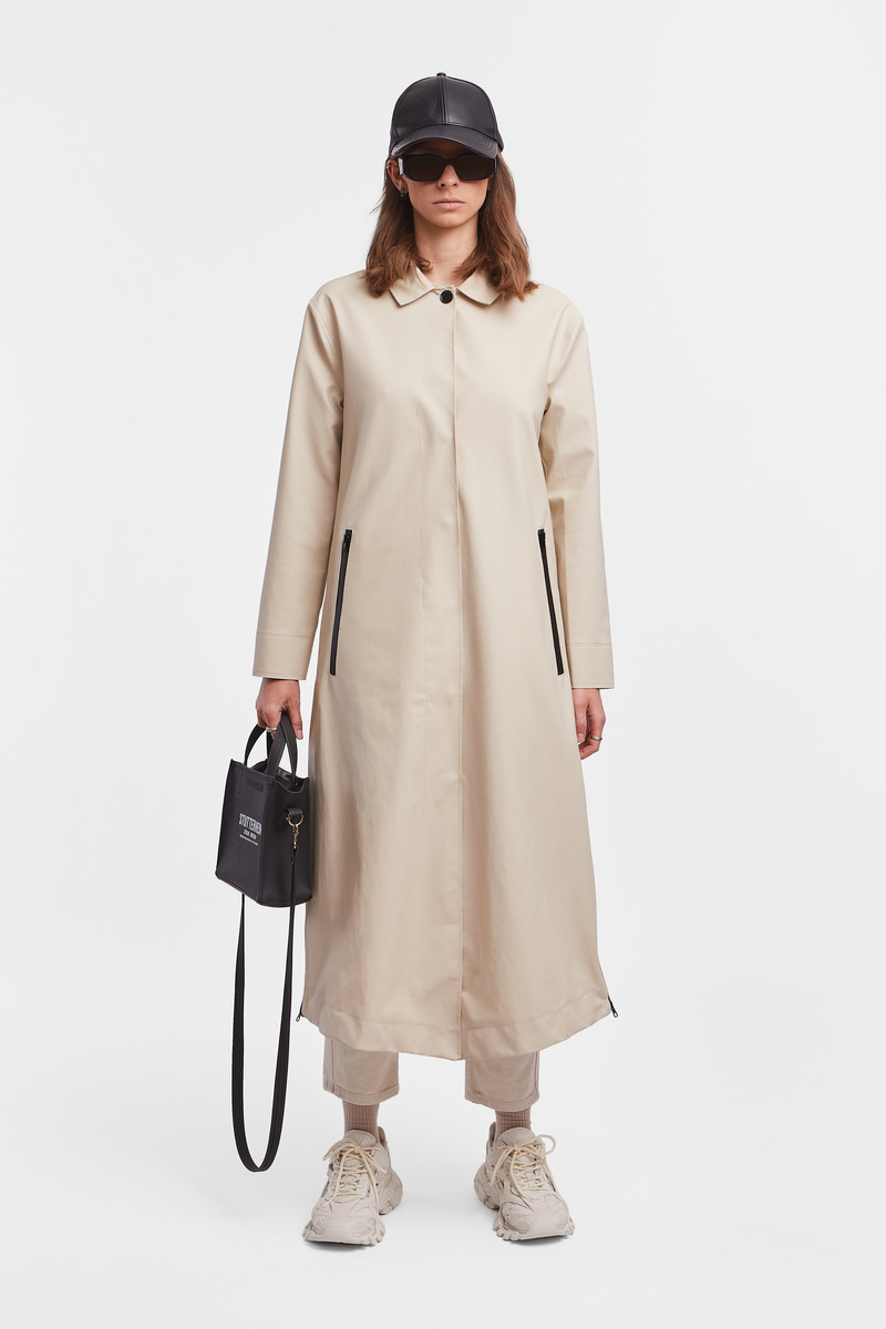 Stutterheim Hornstull Long Raincoat Oyster outlook