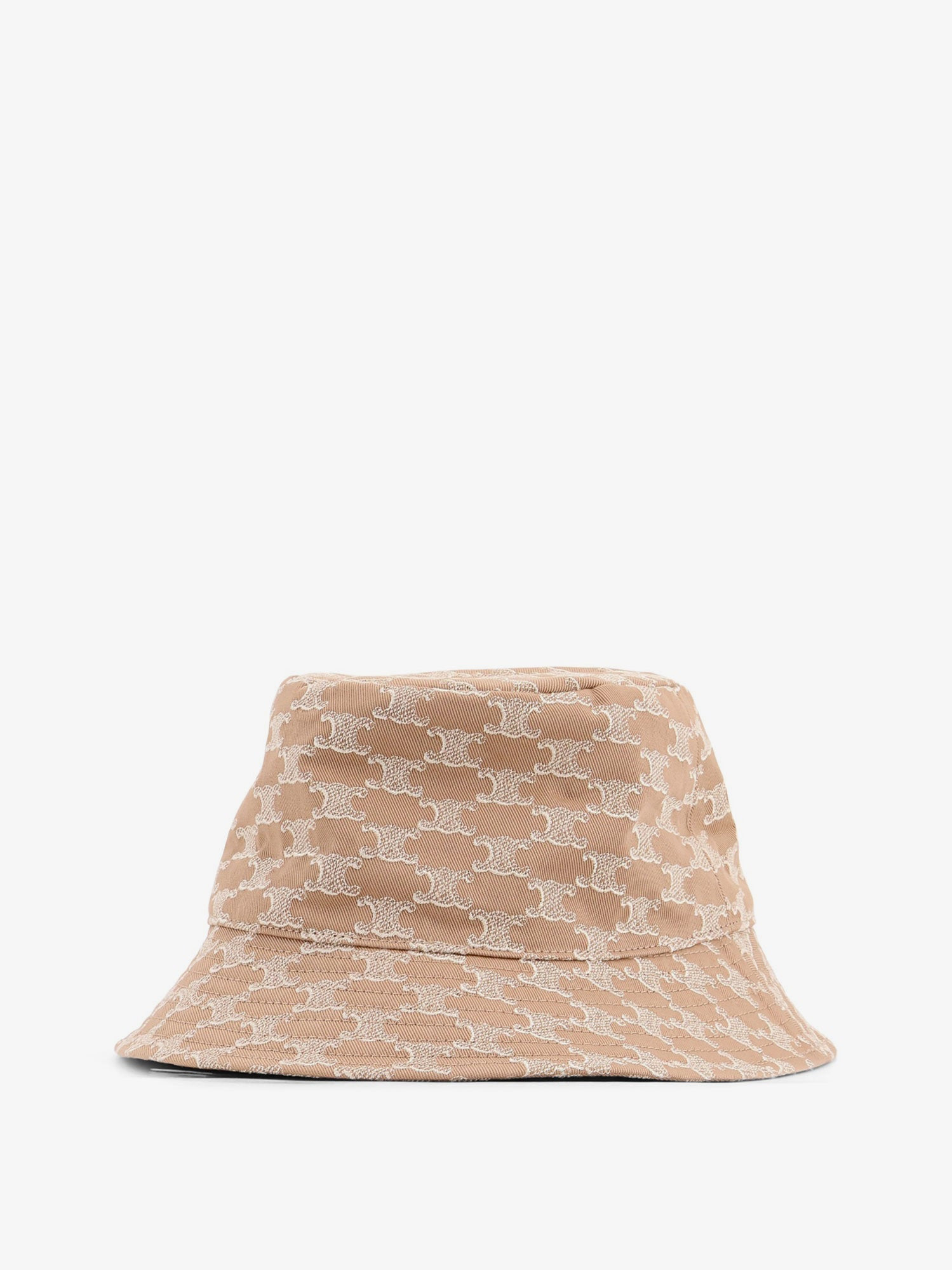 Celine Cotton Hat With Triomphe Logo All-Over - 3