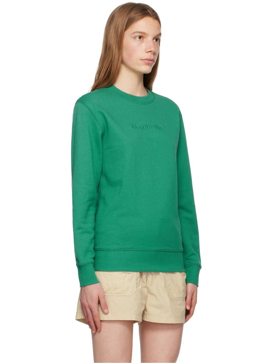 Green Embroidered Sweatshirt - 2