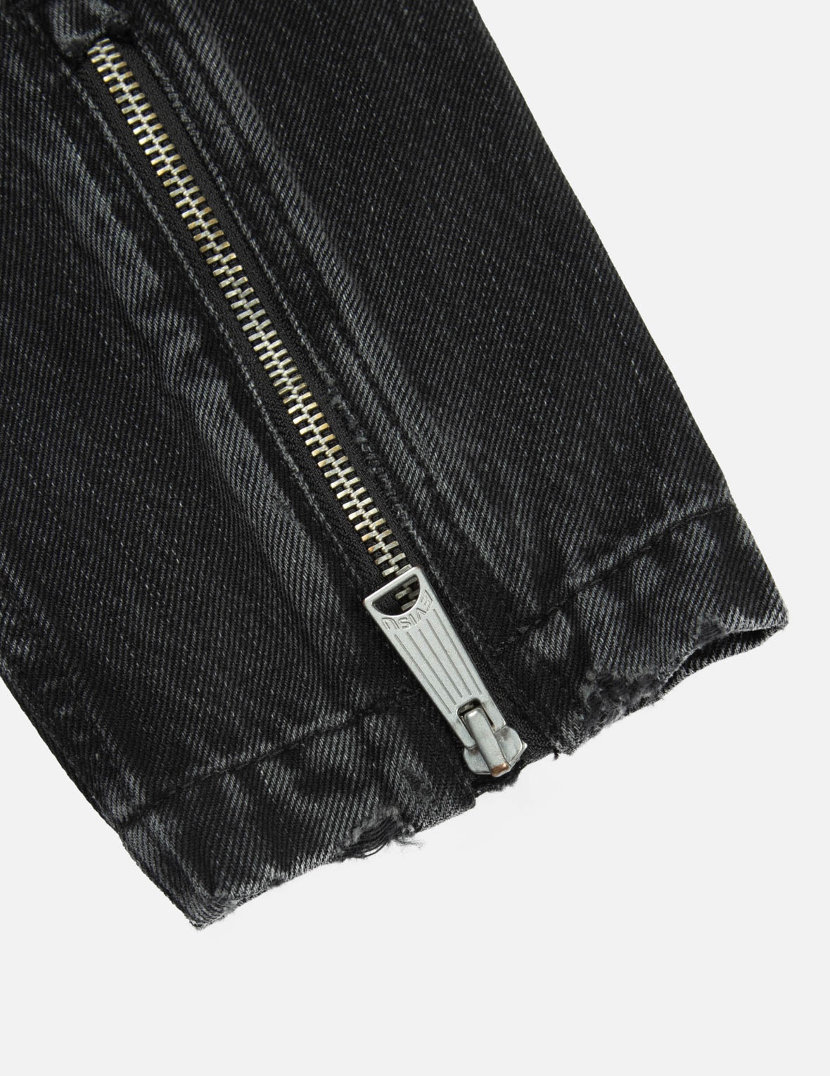 GODHEAD PRINT RELAX FIT BIKER DENIM JACKET - 10
