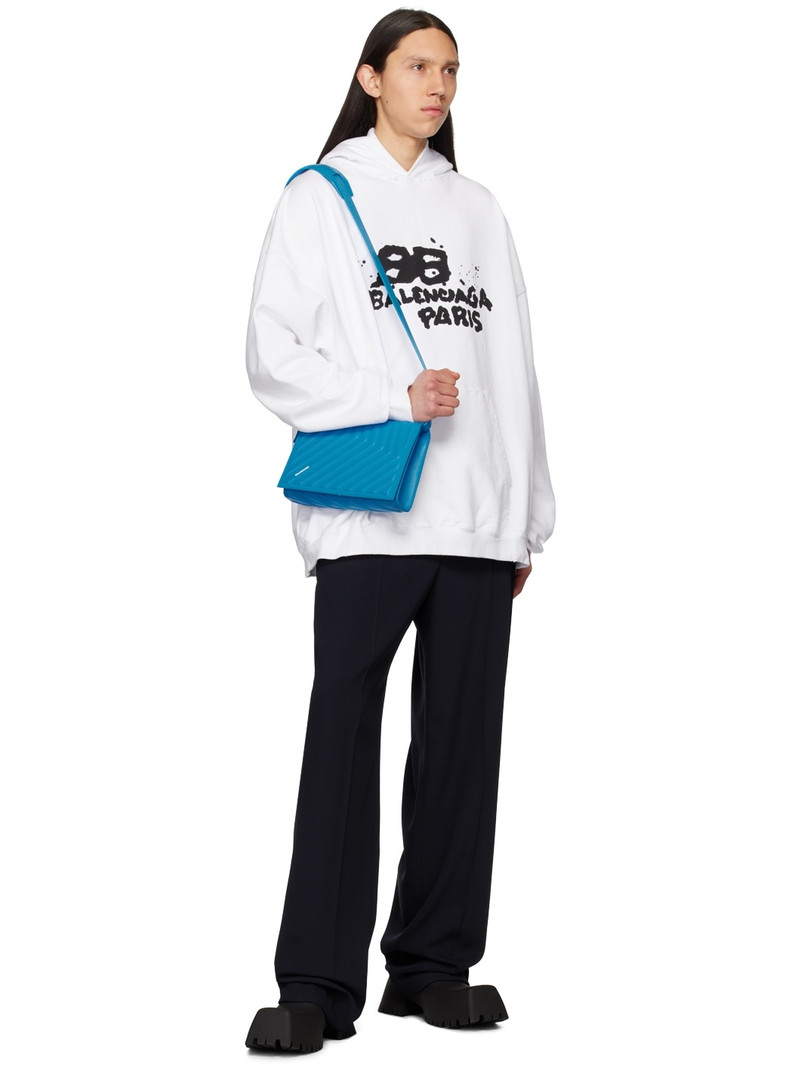 BALENCIAGA logo-print pullover hoodie outlook