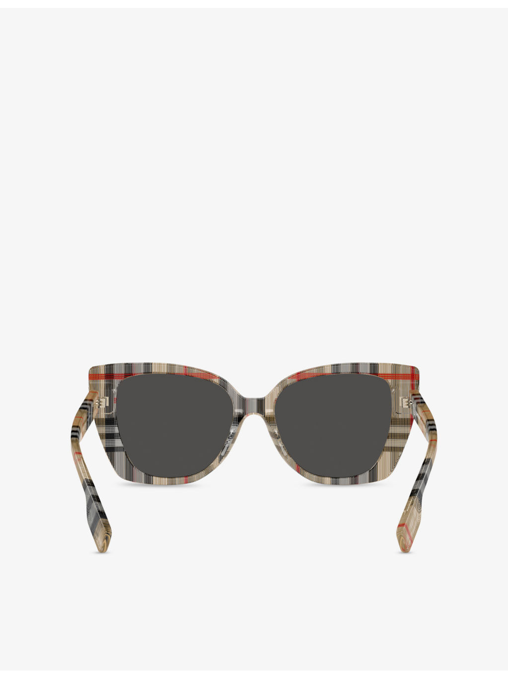 BE4393 Meryl Cat-Eye Checked Acetate Sunglasses - 4