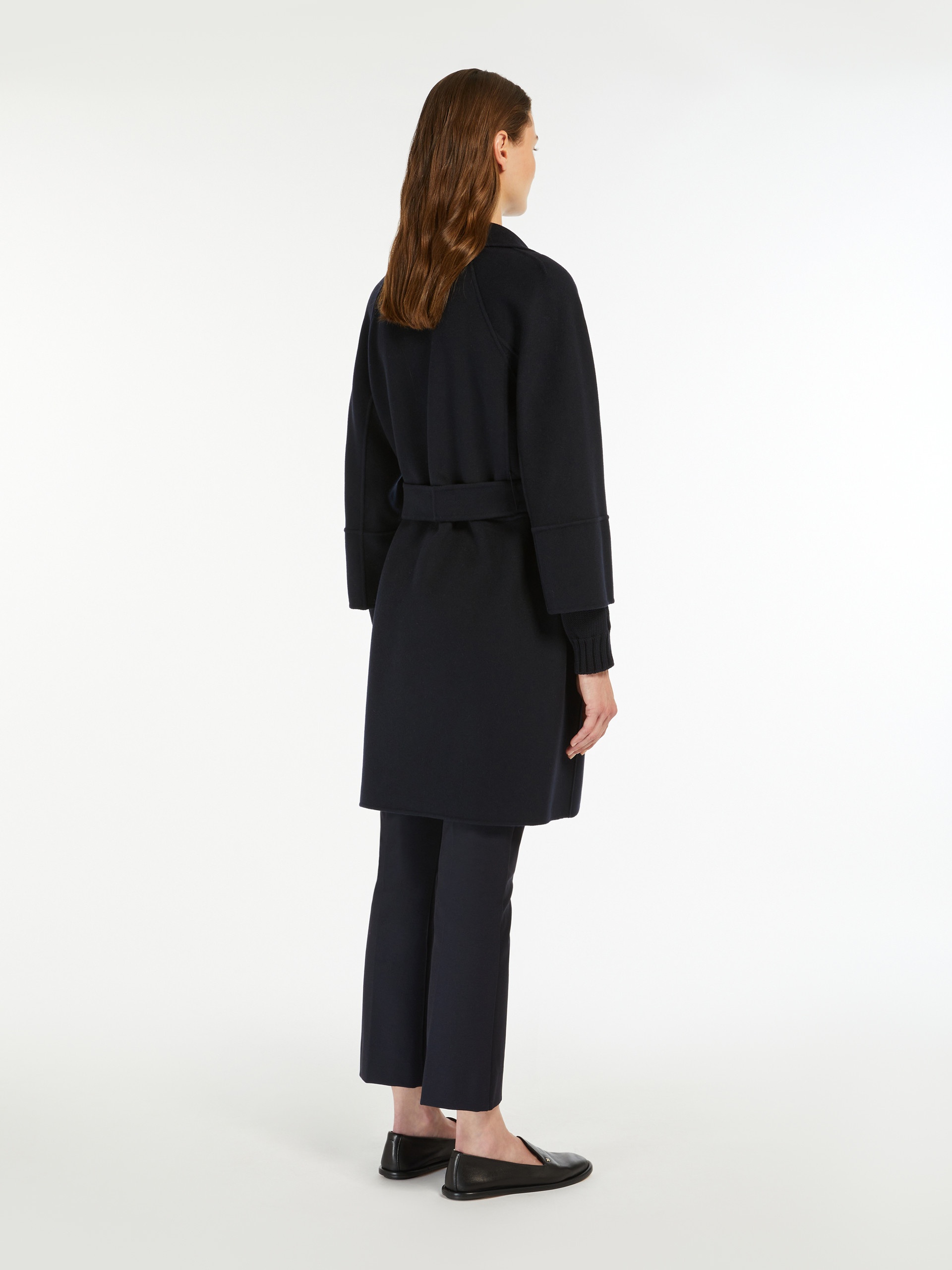 ARONA Short double-faced wool coat - 4