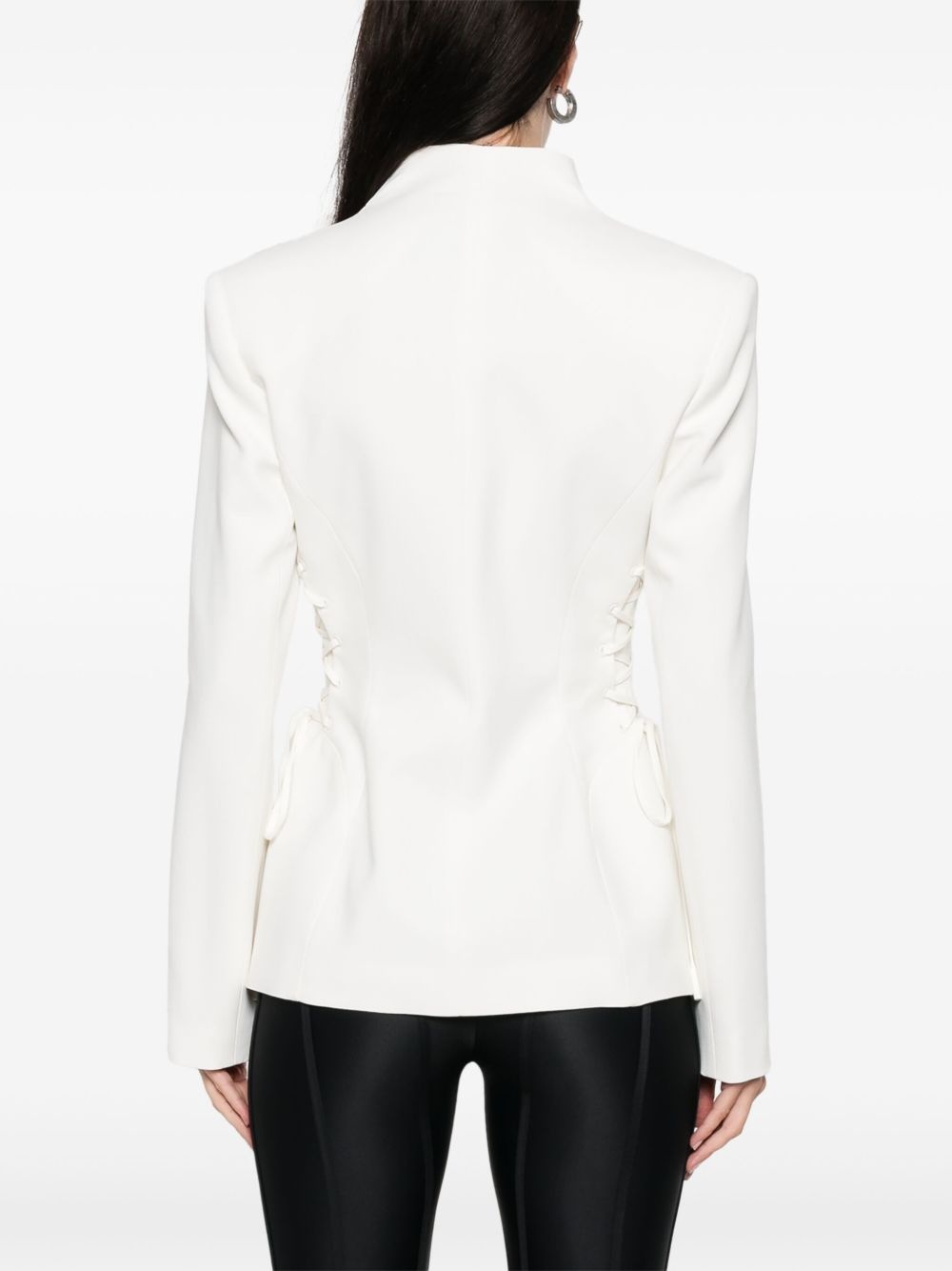 laced-up jacket - 4