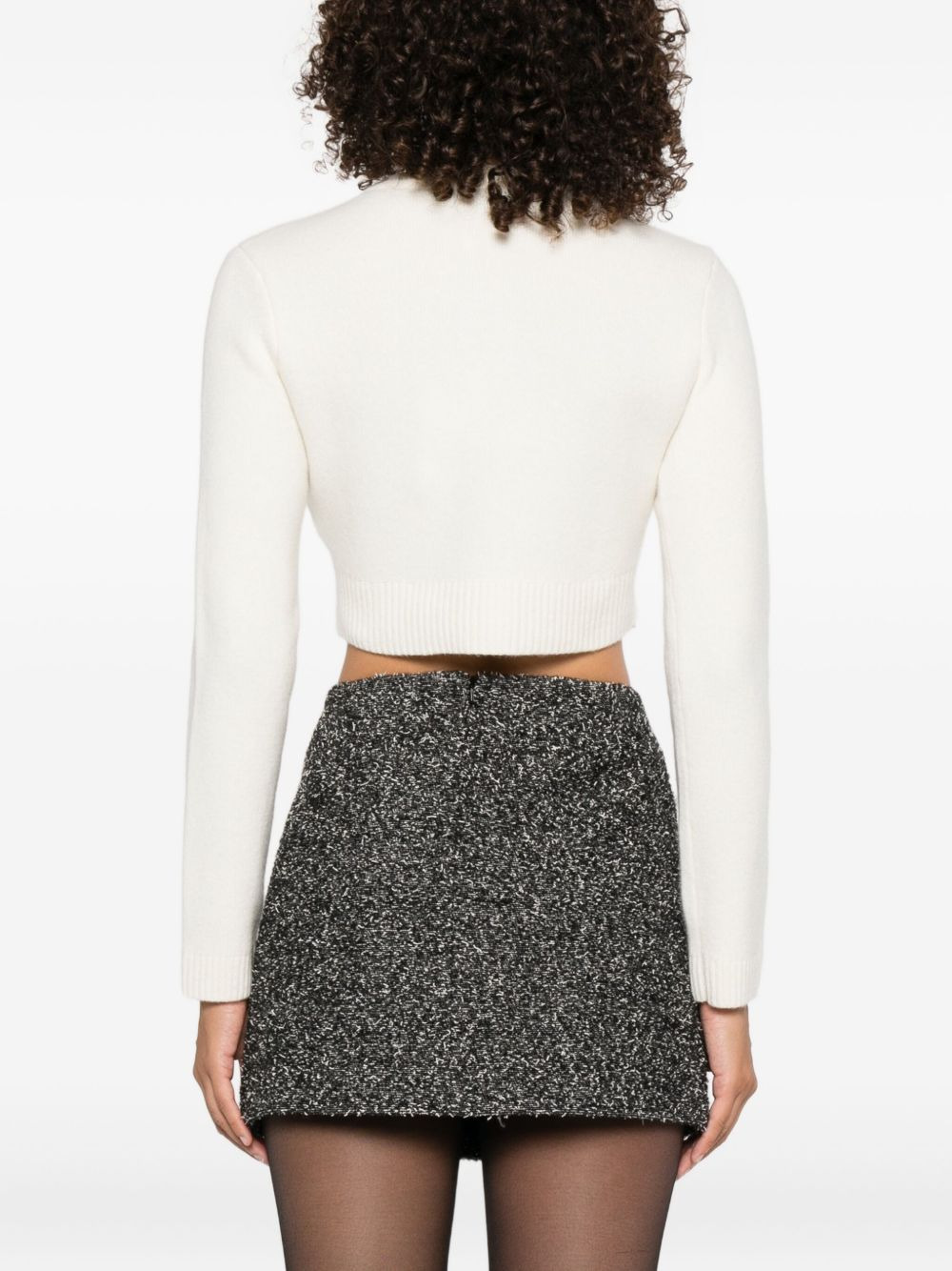 button-embellished cardigan - 4