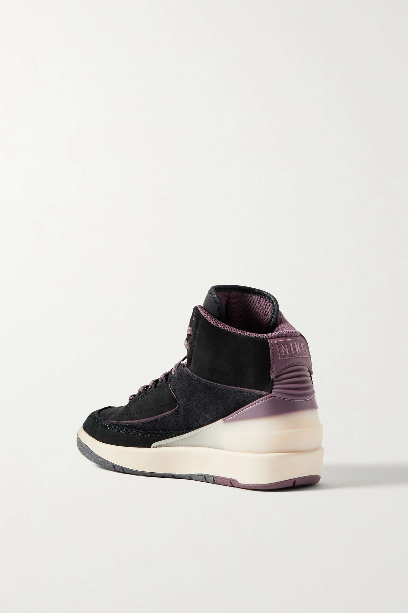 Air Jordan 2 Retro rubber and leather-trimmed suede high-top sneakers - 3