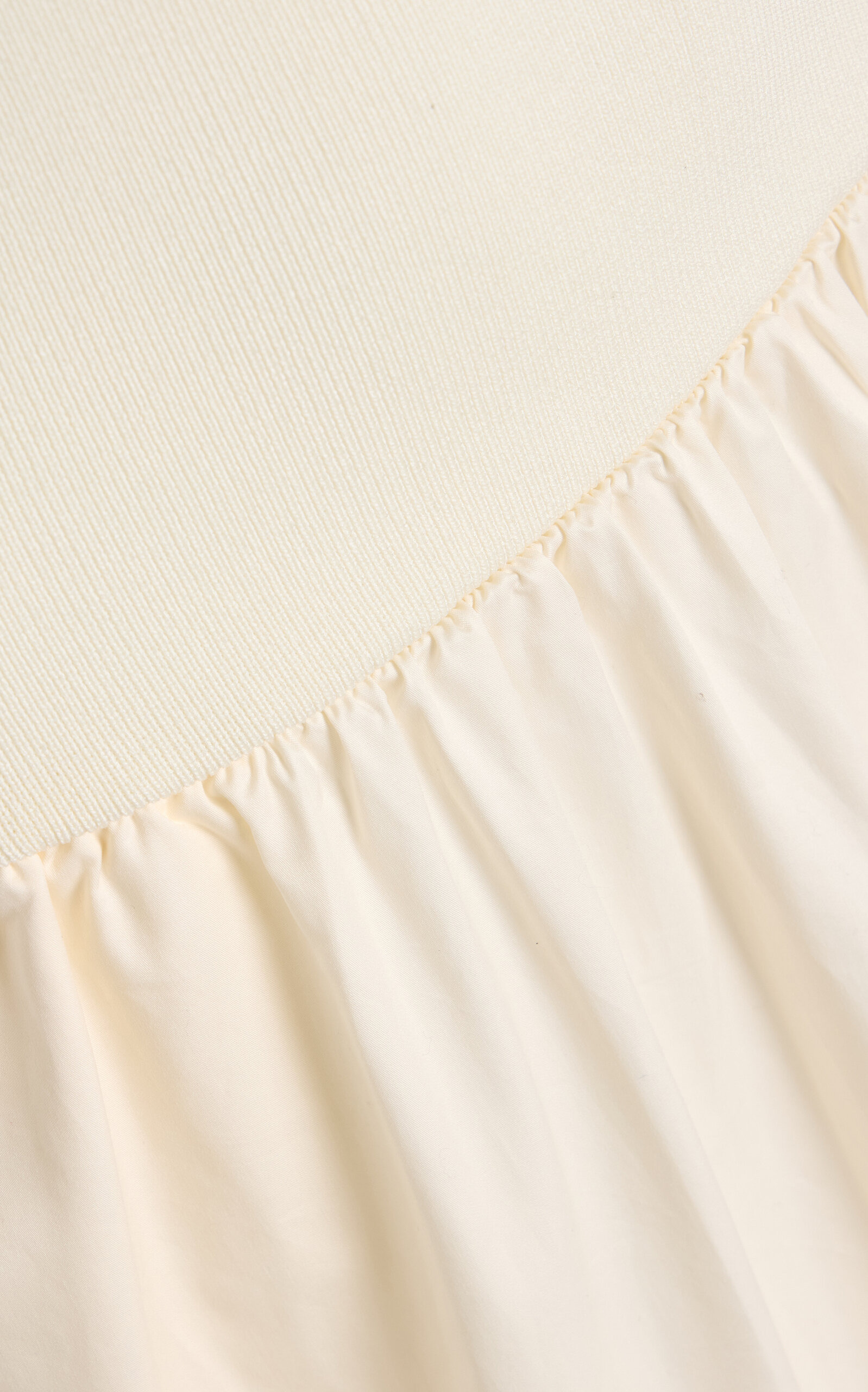 Exclusive Knit and Cotton Maxi Dress ivory - 5
