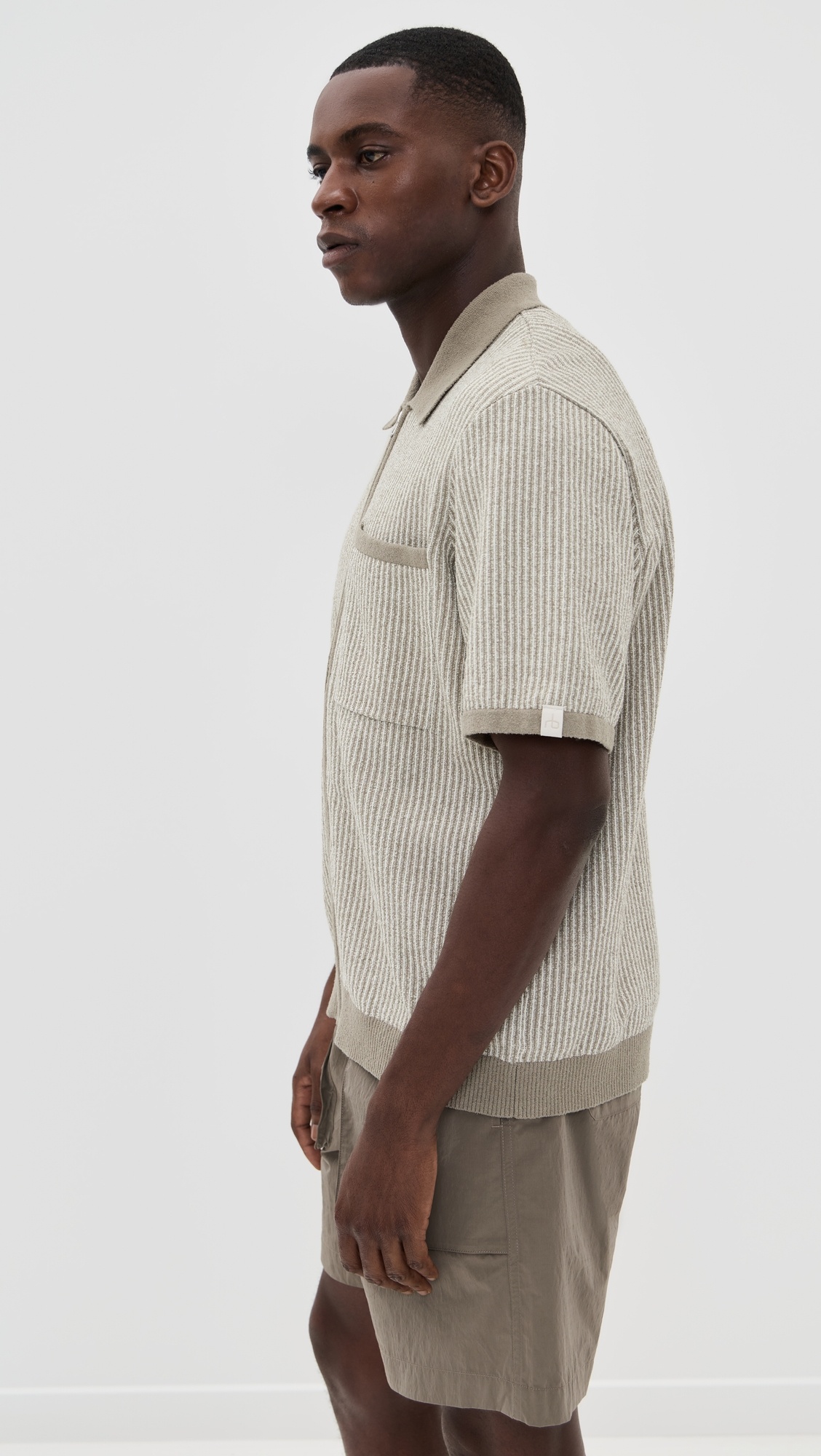 Zuma Jacquard Zip Through Shirt - 3