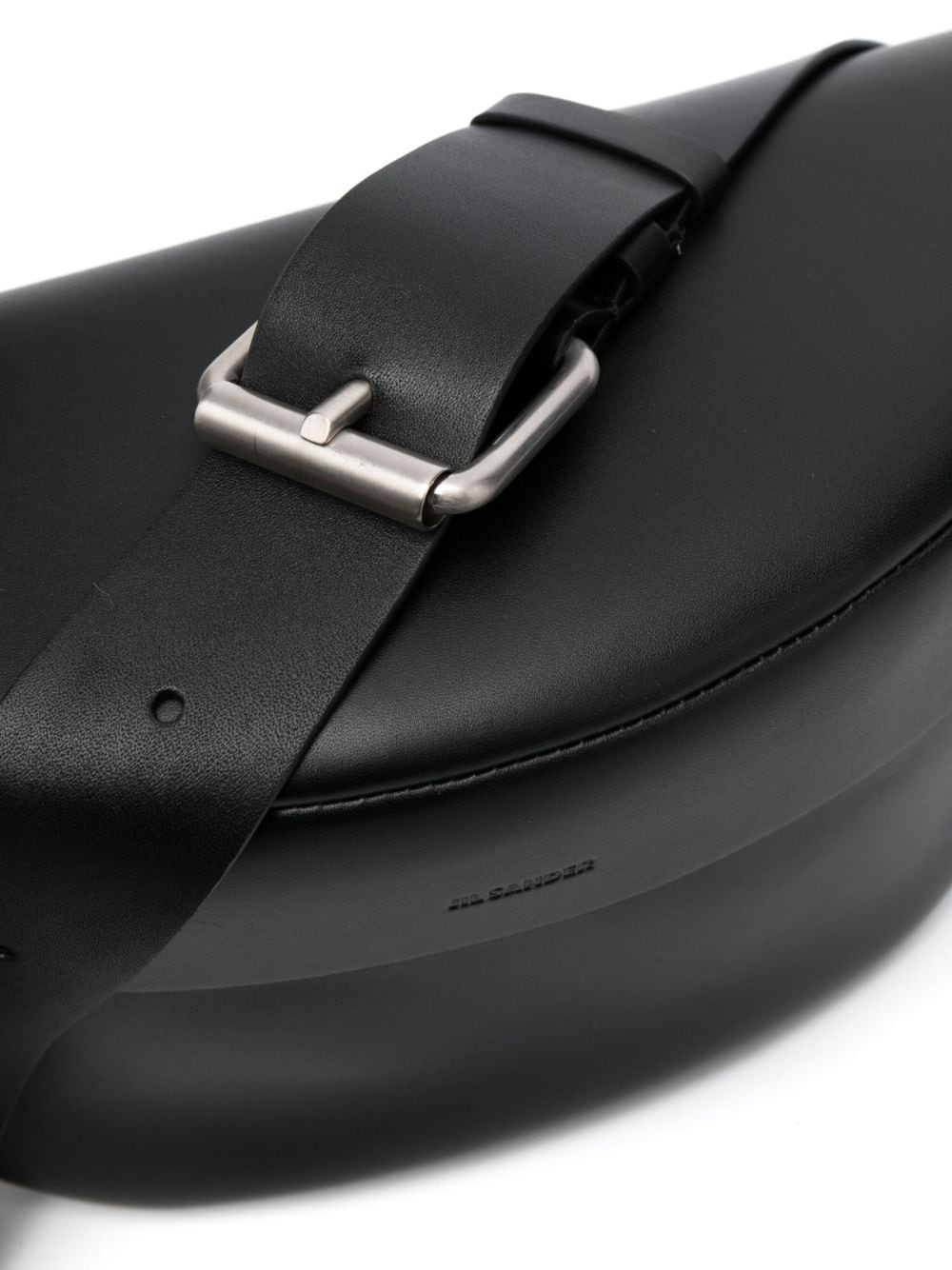 logo-embossed leather belt bag - 4