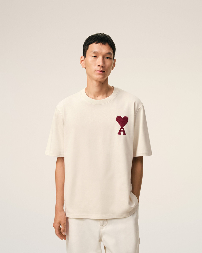 WHITE COTTON AMI DE COEUR T-SHIRT 3