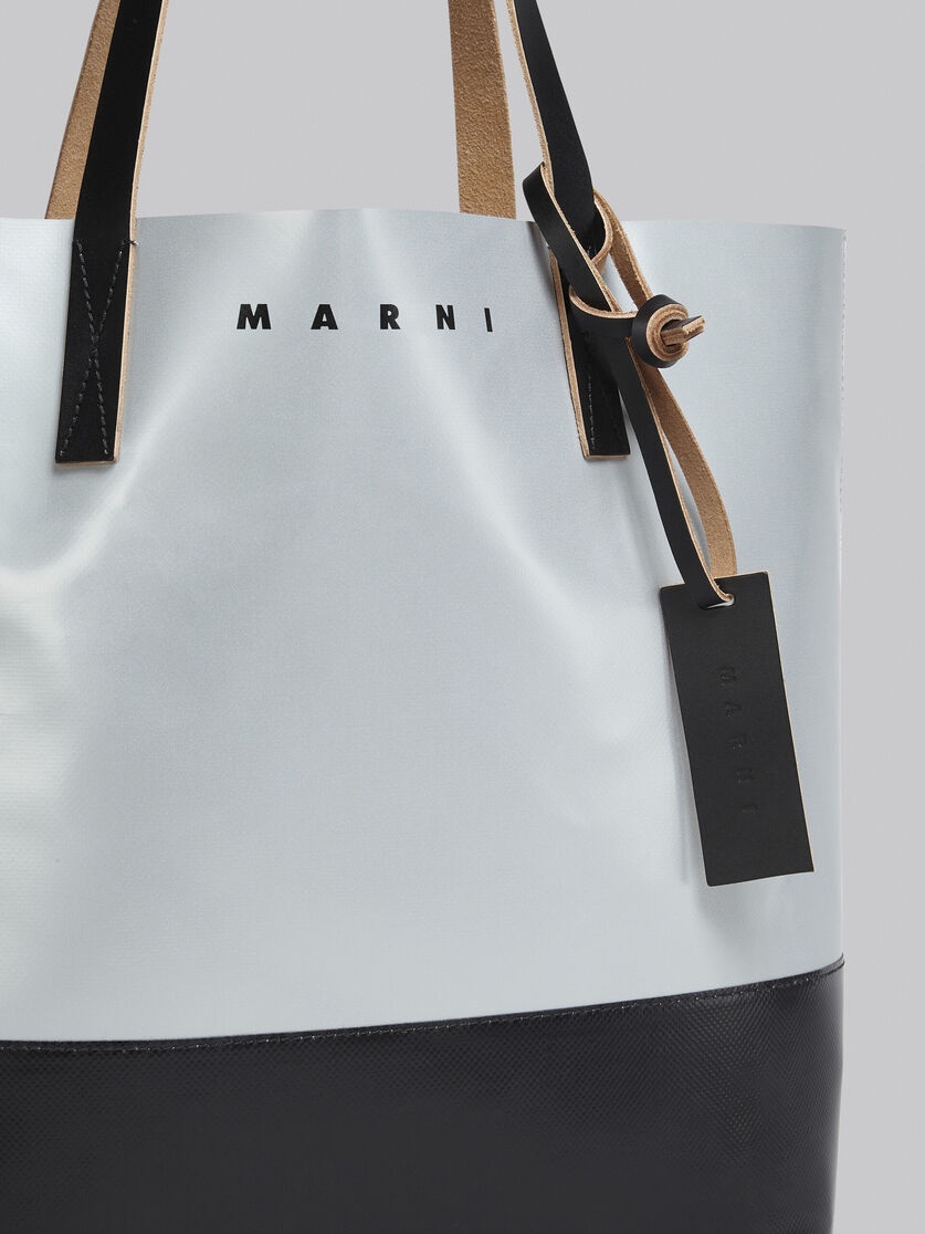 GREY AND BLACK TRIBECA SHOPPING BAG - 5