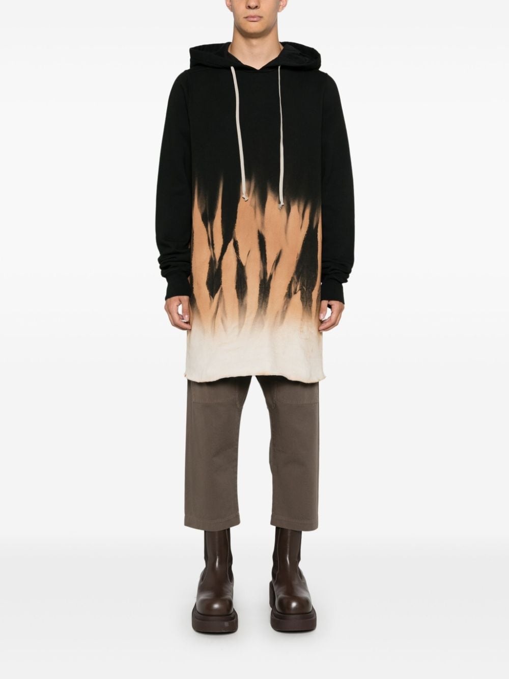 abstract-print hoodie - 2