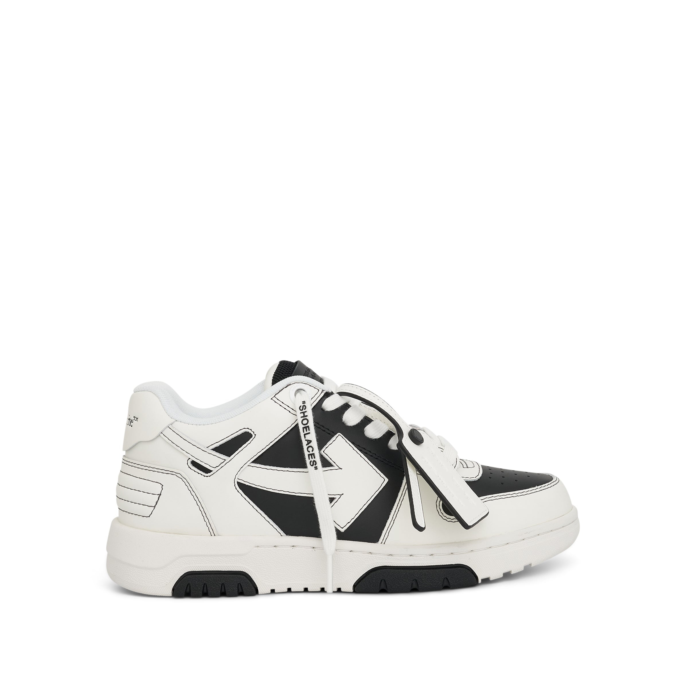 Women Out of Office Calf Leather Sneaker in Black/White - 1