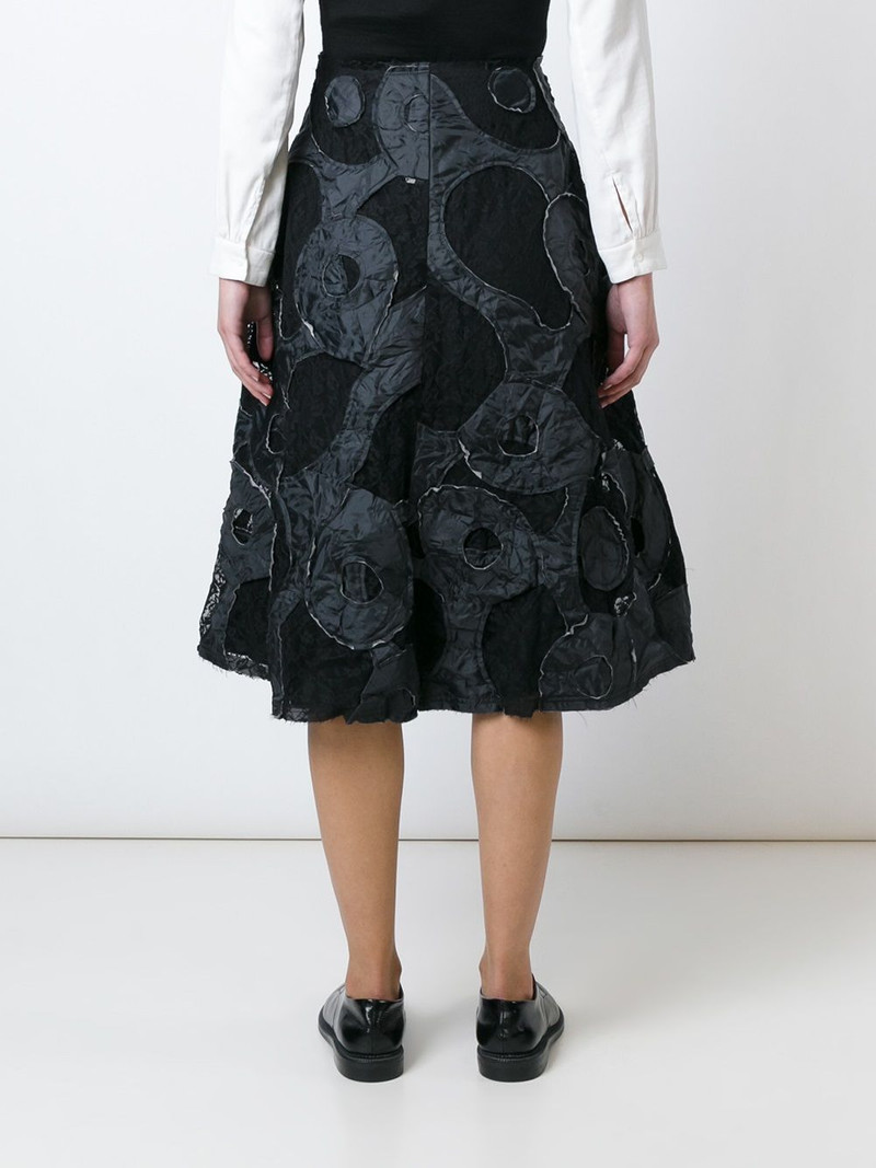 appliqué detail lace skirt 4