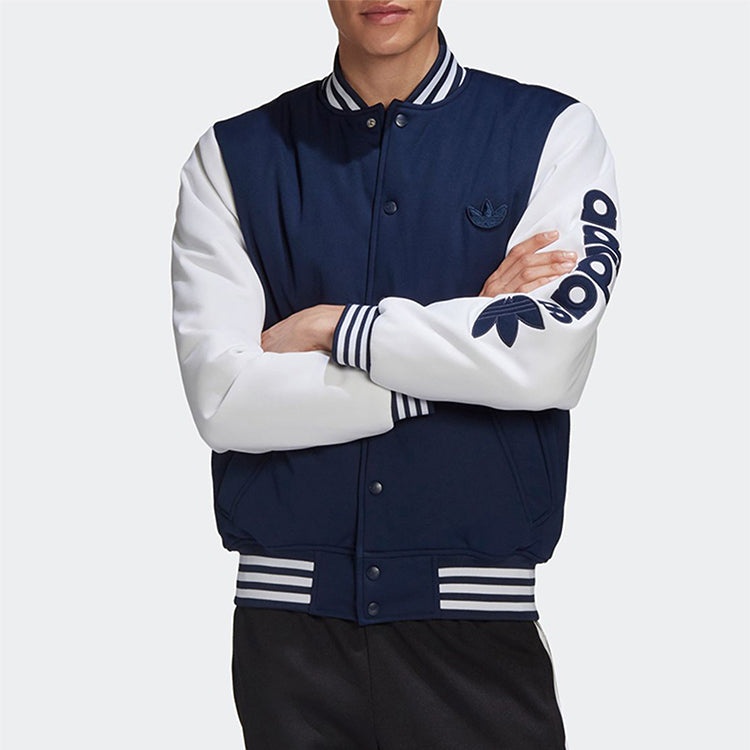 adidas originals Varsity Bomber Sports Jacket Blue GE1346 - 3