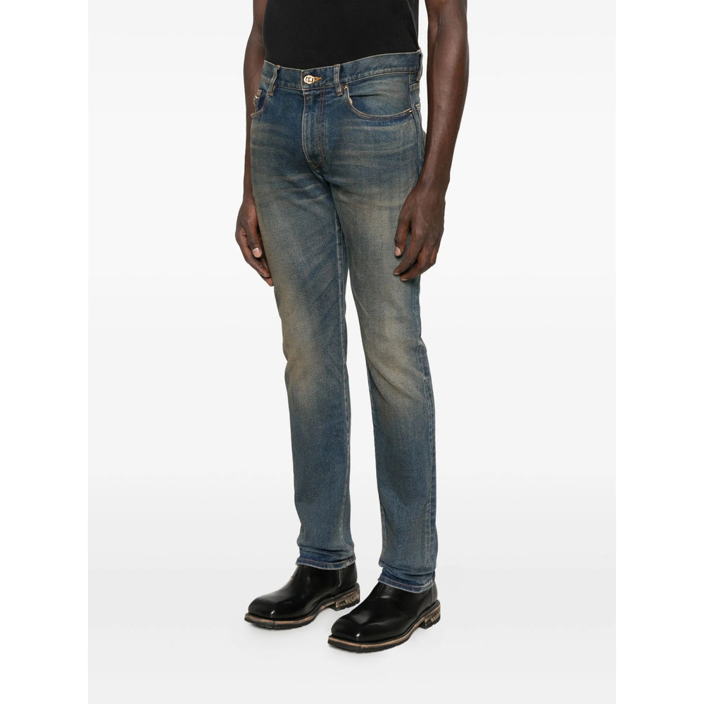 Versace Blue Denim - Slim-Fit Jeans Men - 3