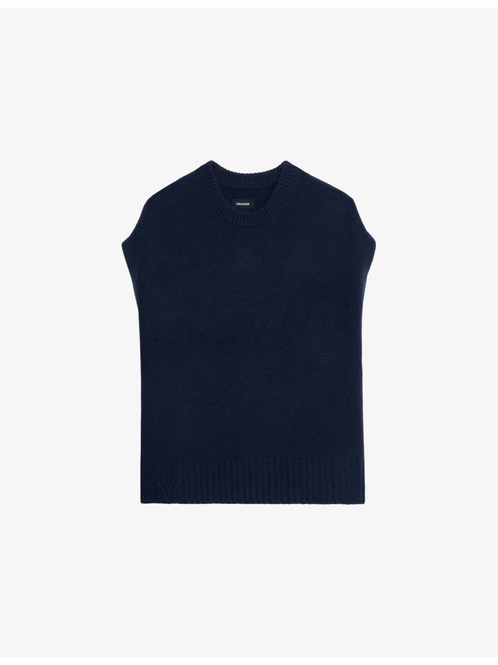 Contrast-Edge Relaxed-Fit Sleeveless Wool And Cashmere-Blend Jumper - 1