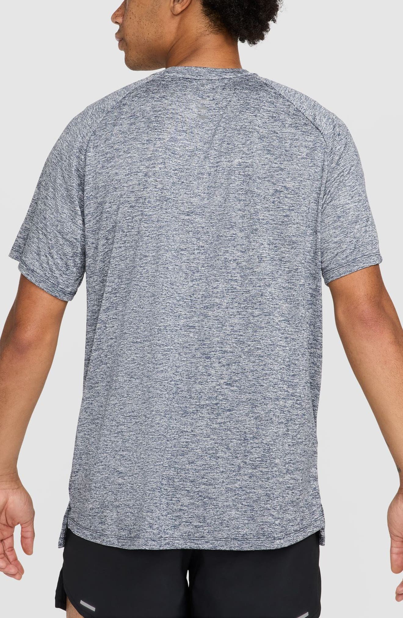 Nike Stride Dri-FIT ADV Running T-Shirt in Thunder Blue/Heather at Nordstrom - 2