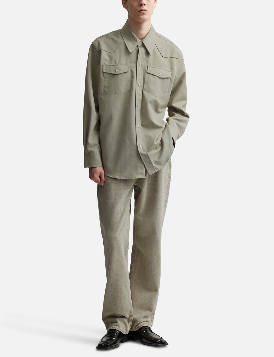 Tシャツ・カットソー OUR LEGACY FW24 Shirts (M4242FL LUCID PISTACHIO RURAL WOOL) 11997_bcf79e127b-m4242fl_1054-