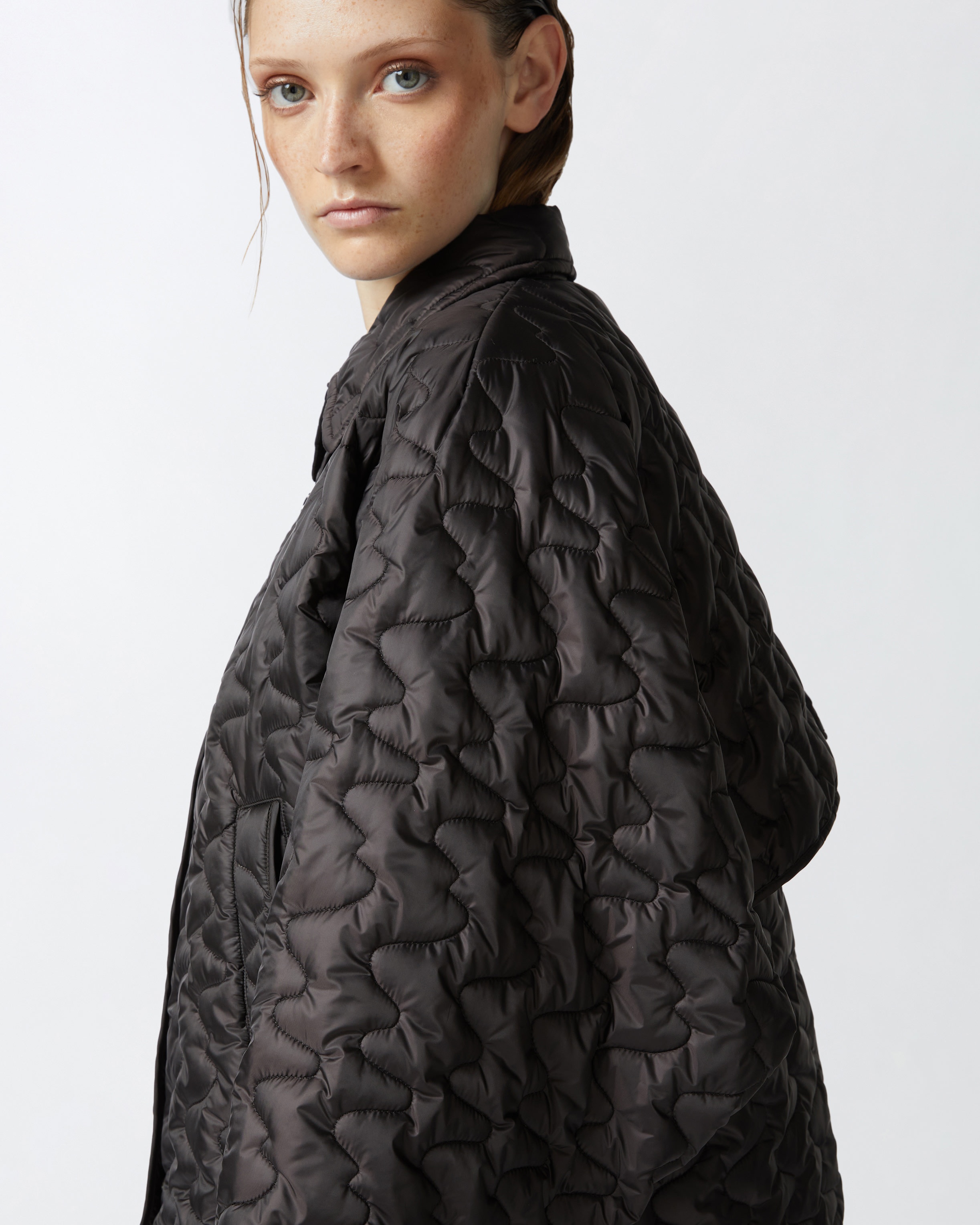 PADDED AND QUILTED JACKET WITH COLLAR - 5
