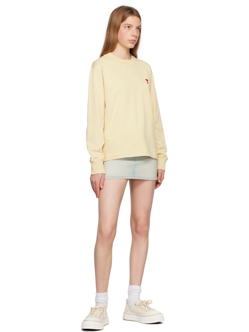 Beige Ami de Cœur Long Sleeve T-Shirt - 4