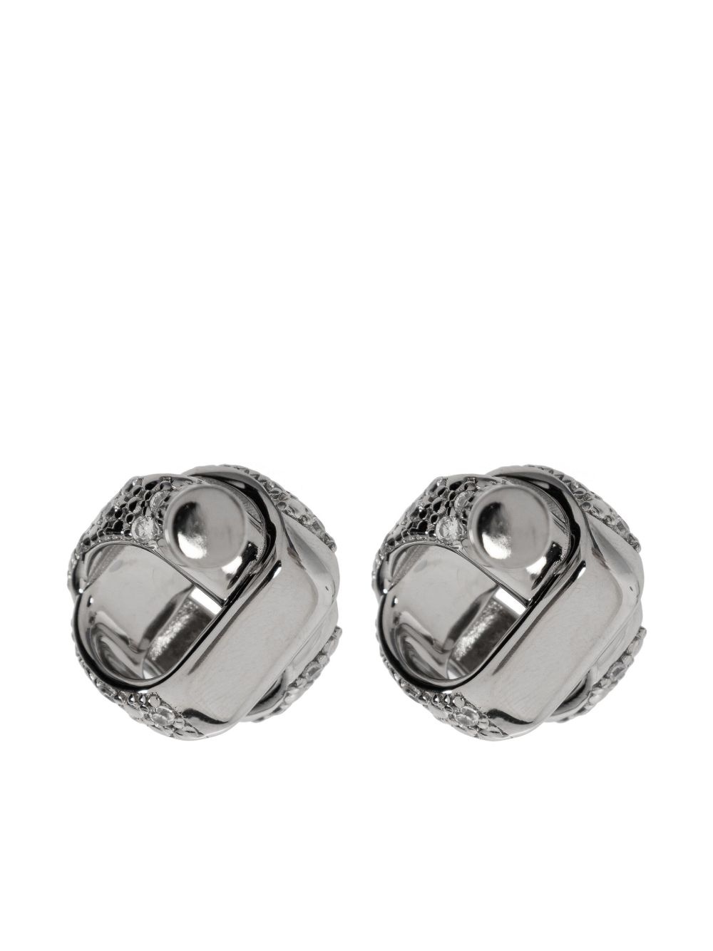 crystal-embellished earrings - 3