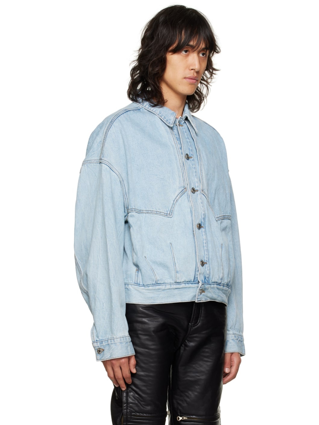 Blue Faded Denim Jacket - 2