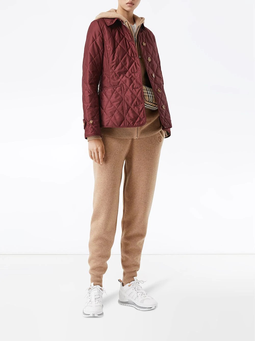 quilted fitted jacket - 2