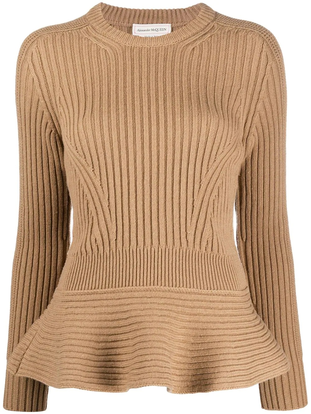 ribbed knit jumper - 1