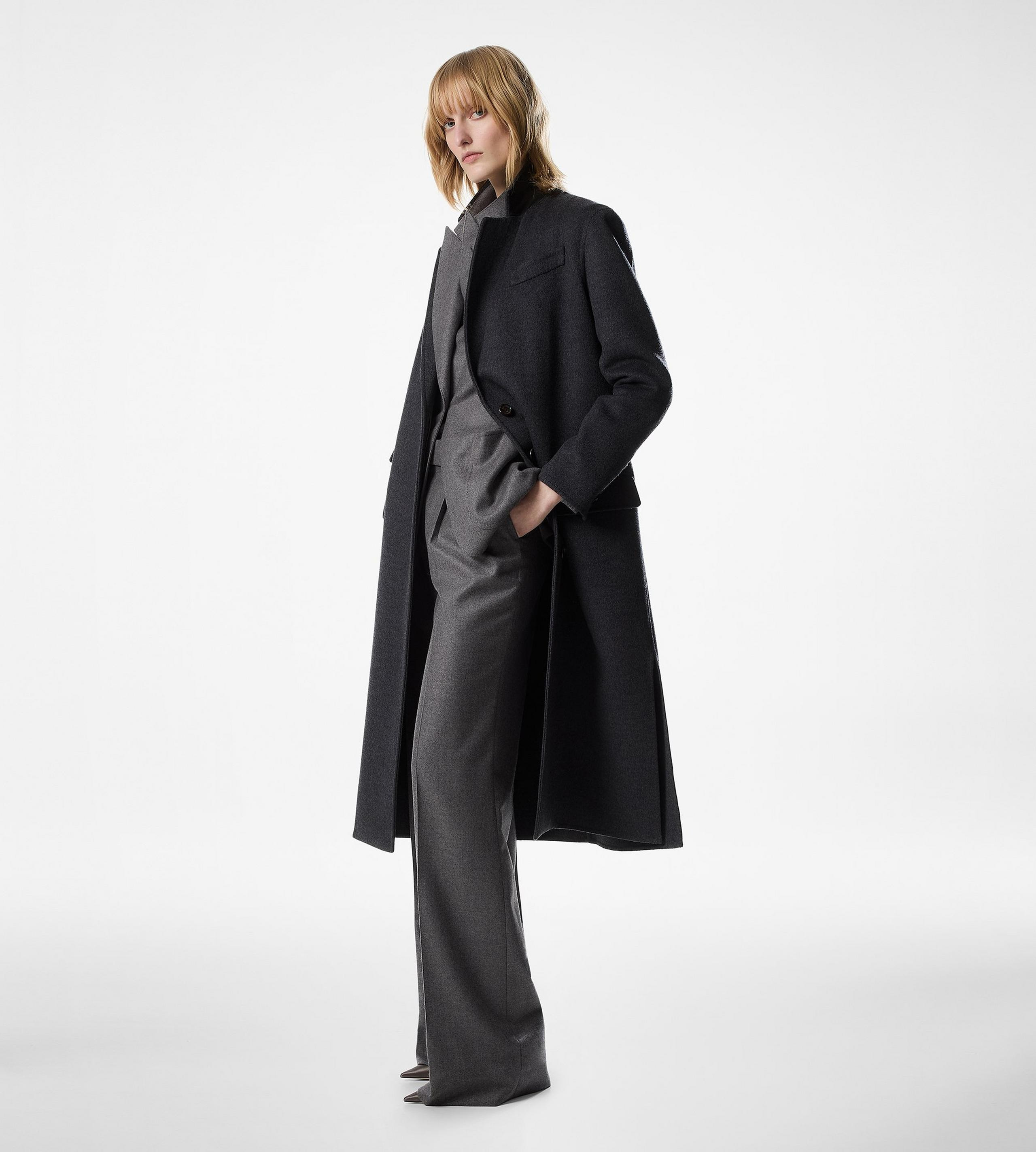 SINGLE BREASTED COAT - 3