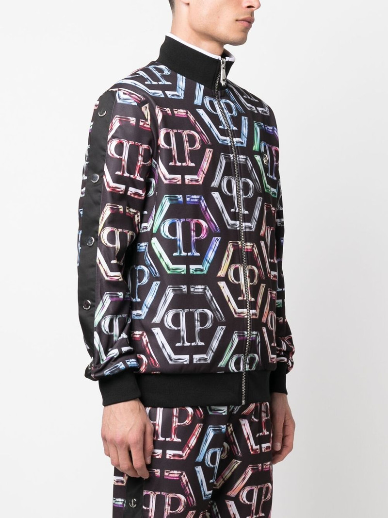 logo-print stretch-cotton tracksuit 3