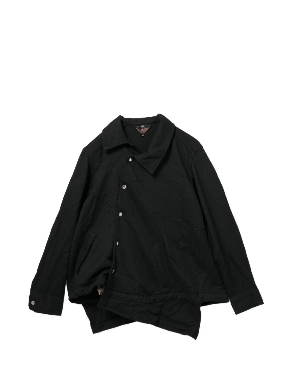 asymmetric press-stud jacket - 1