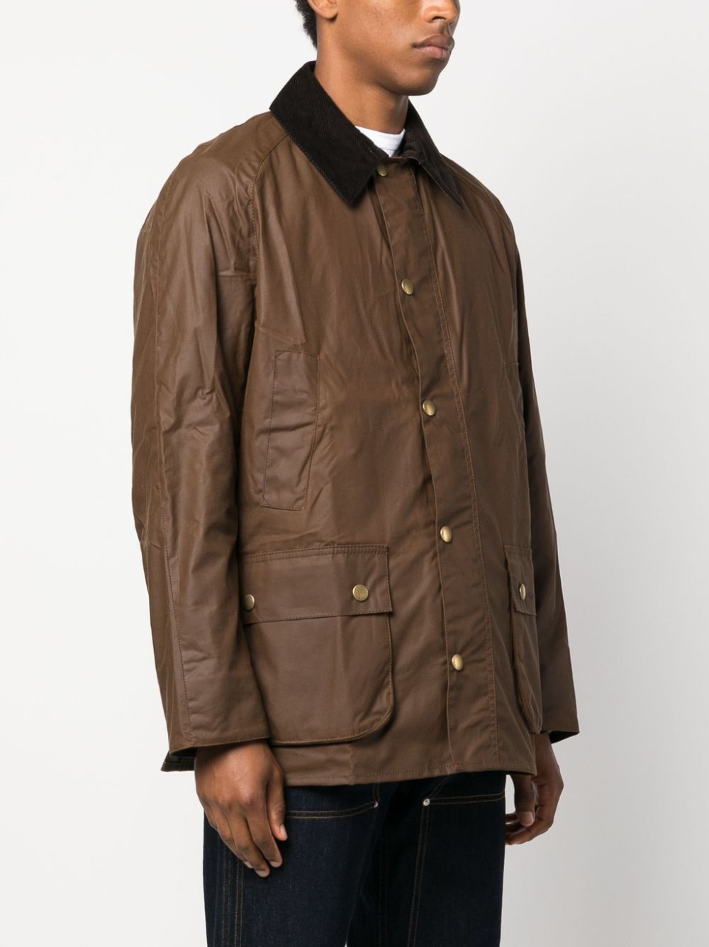 Beaufort press-stud wax jacket - 3