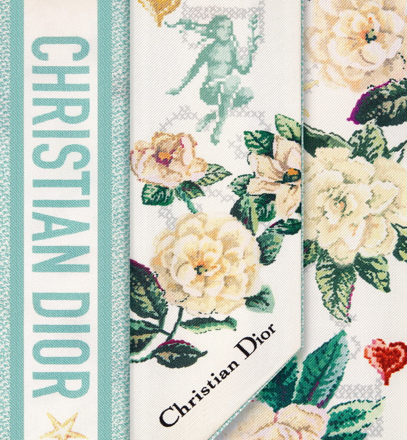 Christian Dior 1947 Zodiac Virgo Mitzah Scarf 4