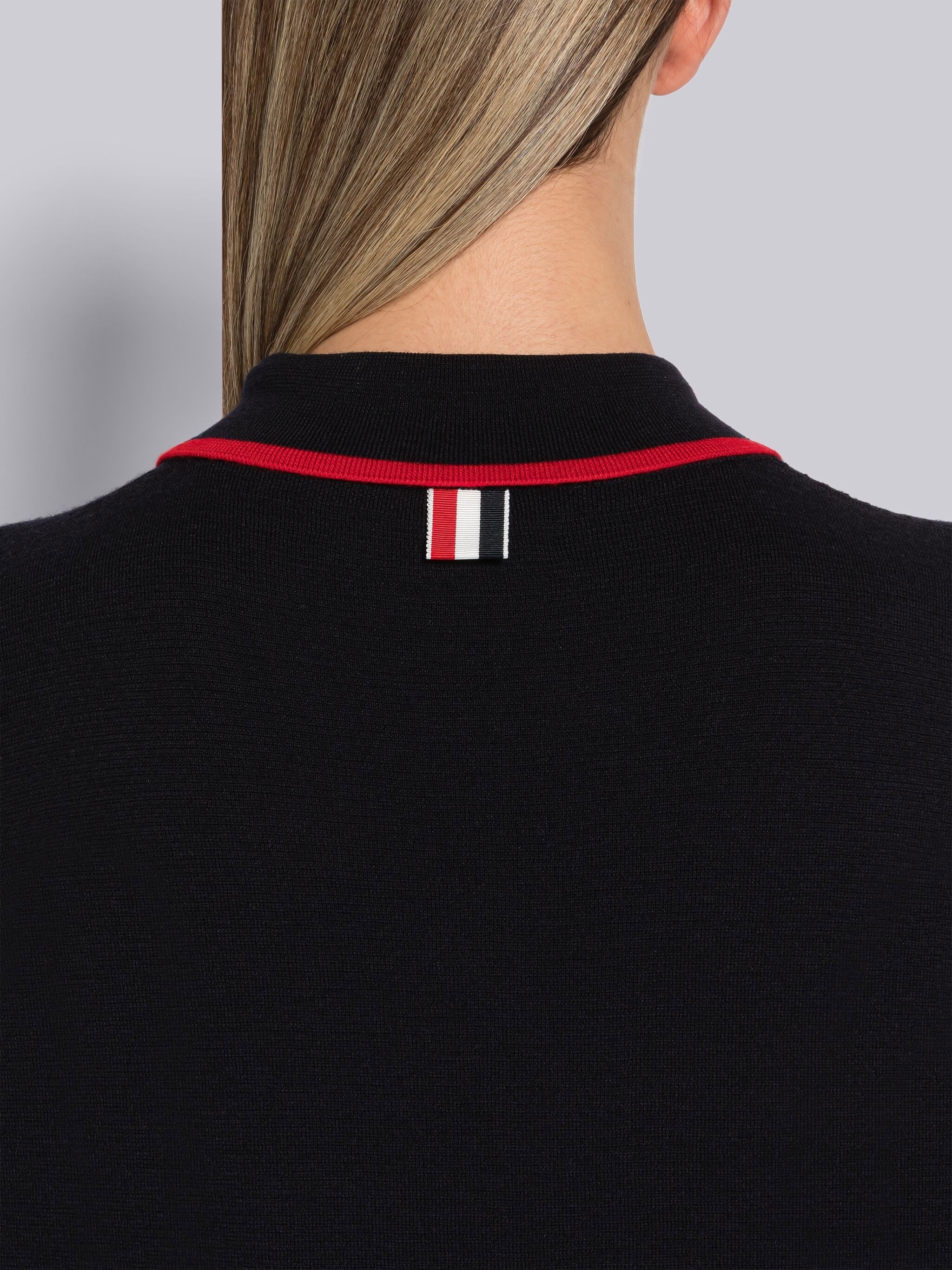 Milano Stitch Merino Tipping A-Line Polo Dress - 5