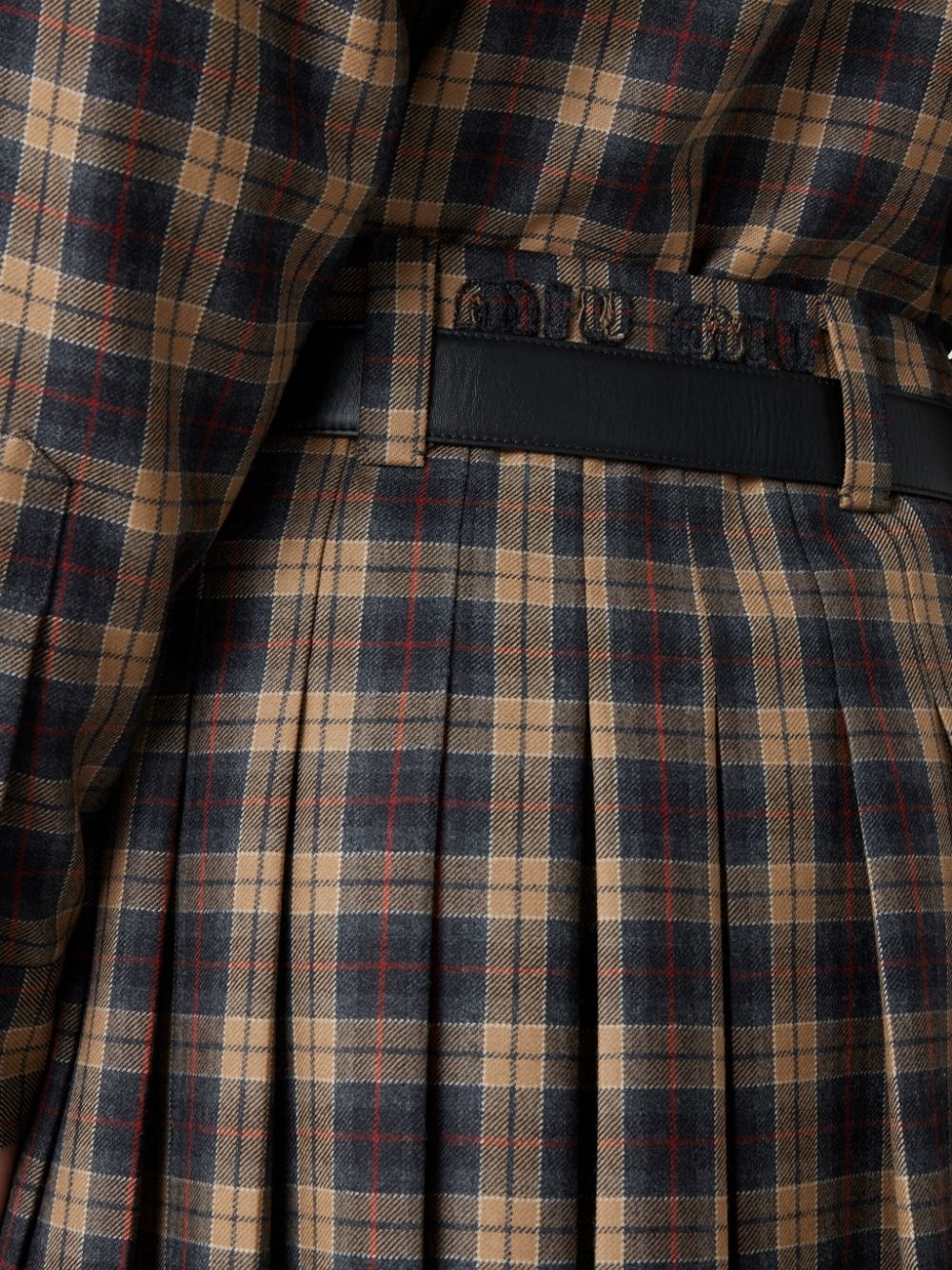 pleated tartan miniskirt - 4
