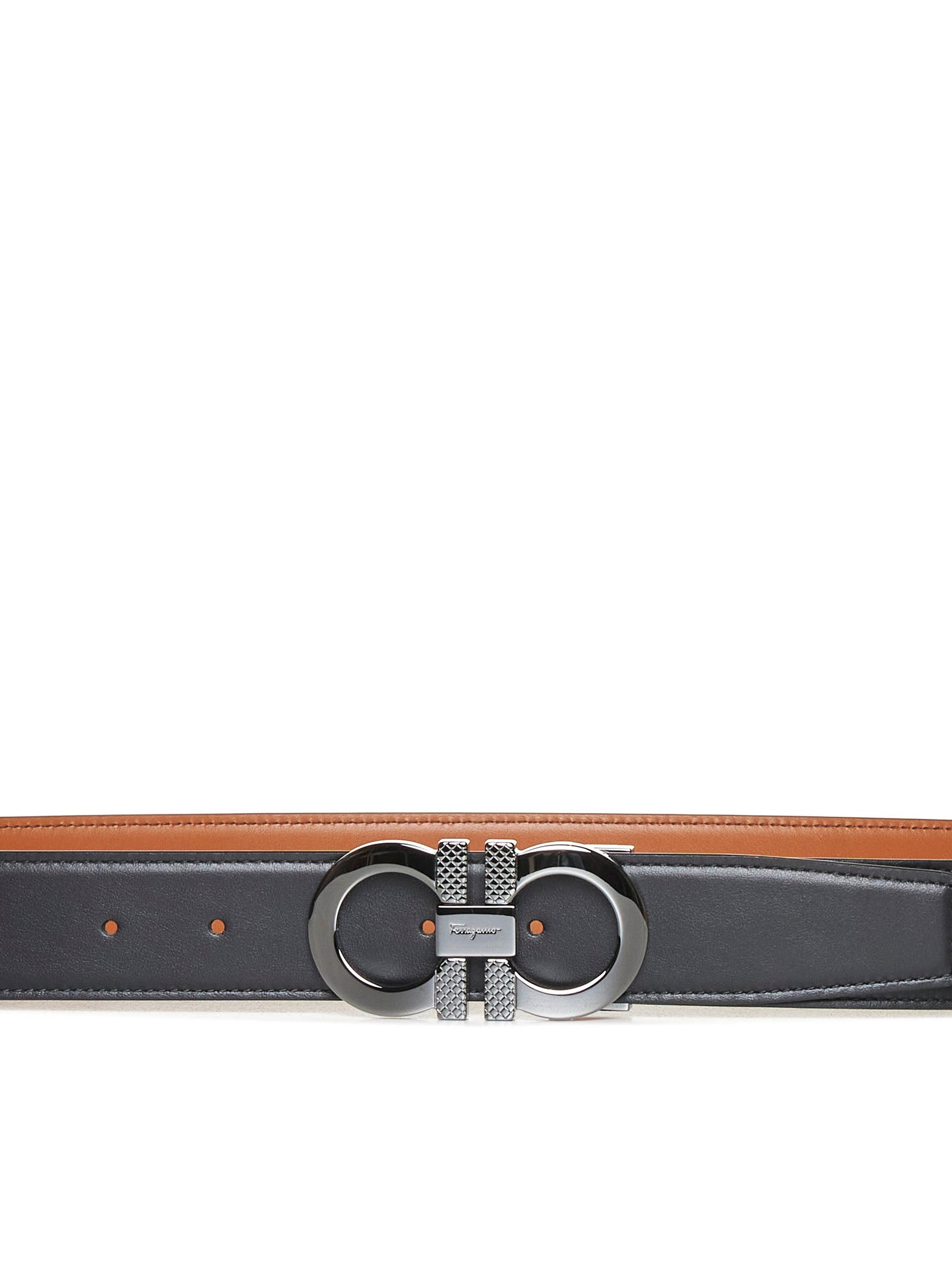 Gancini reversible leather belt - 2
