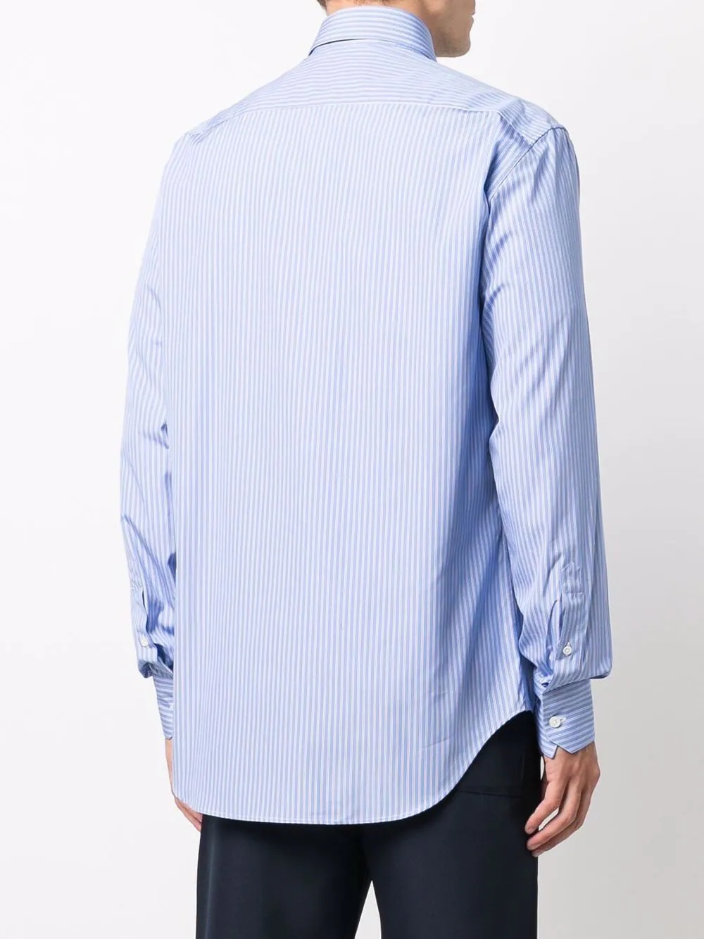 pinstriped long-sleeve shirt - 4