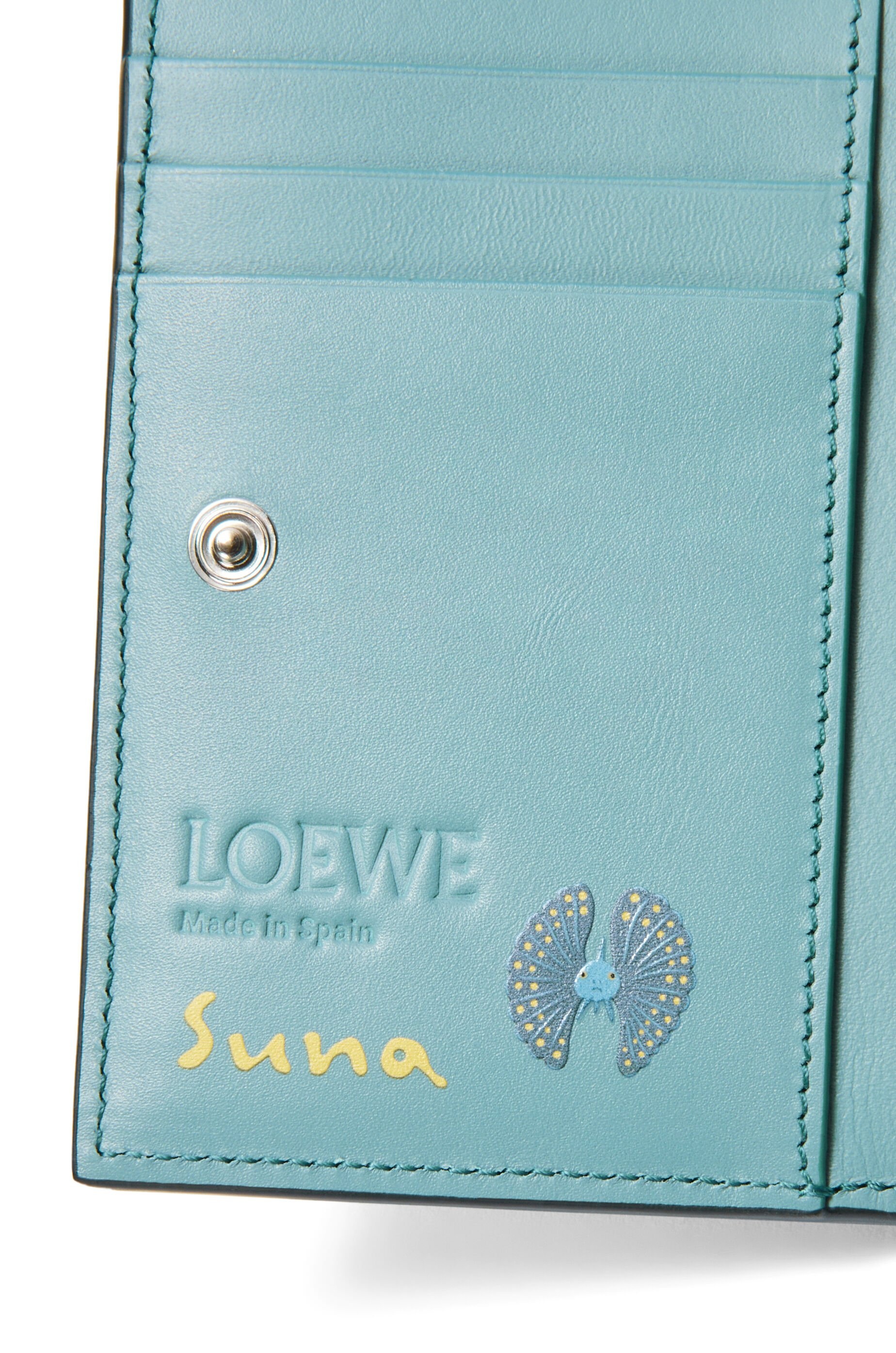 Submarine slim zip bifold wallet in nappa calfskin - 6