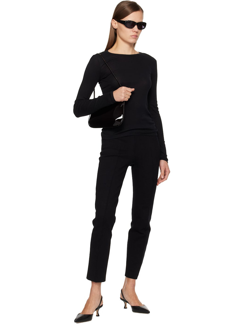 FLORE FLORE Black Olivia Longsleeve T-shirt outlook