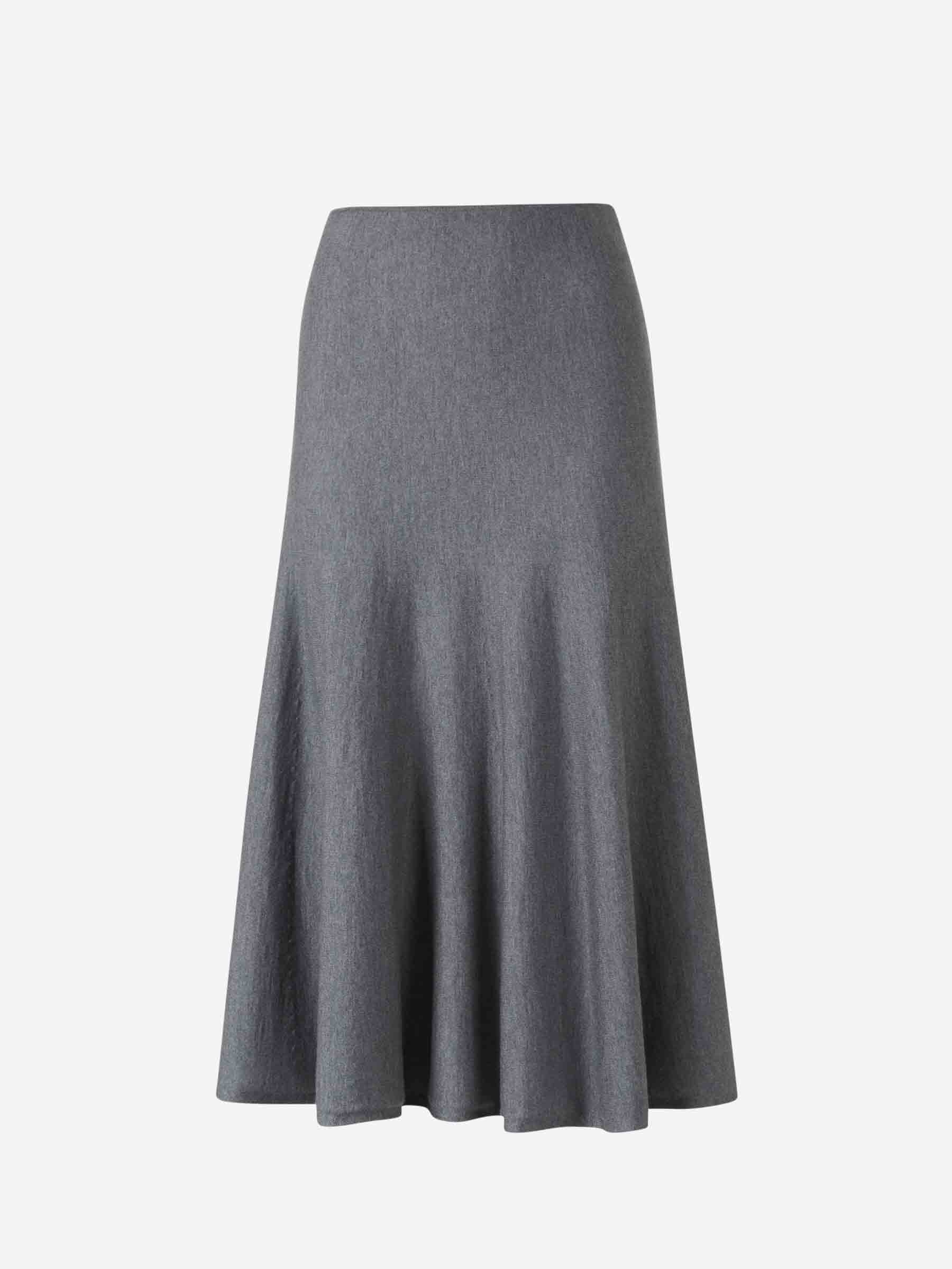 MAYU WOOL MIDI SKIRT - 1