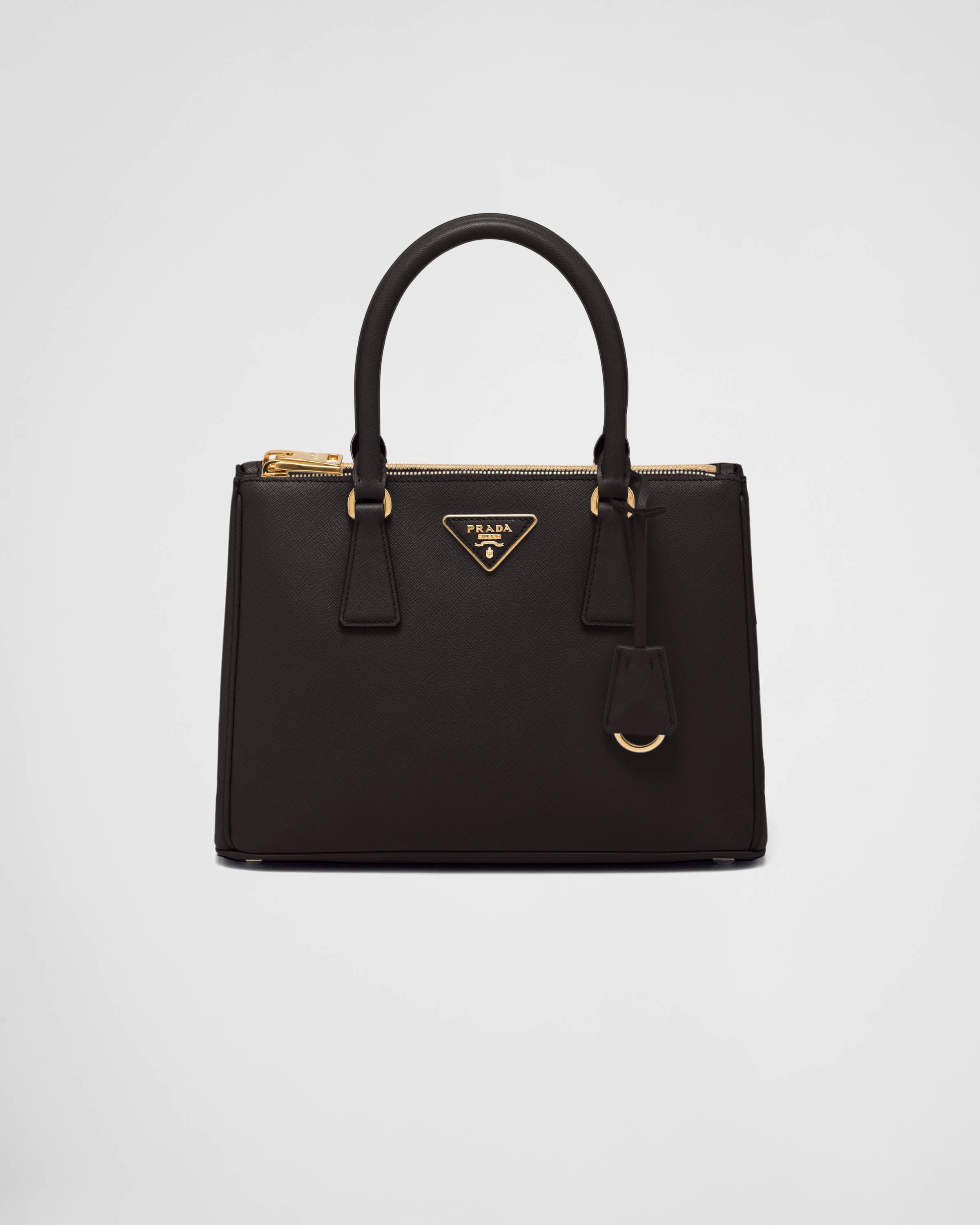 Black Medium Prada Galleria Saffiano Leather Bag