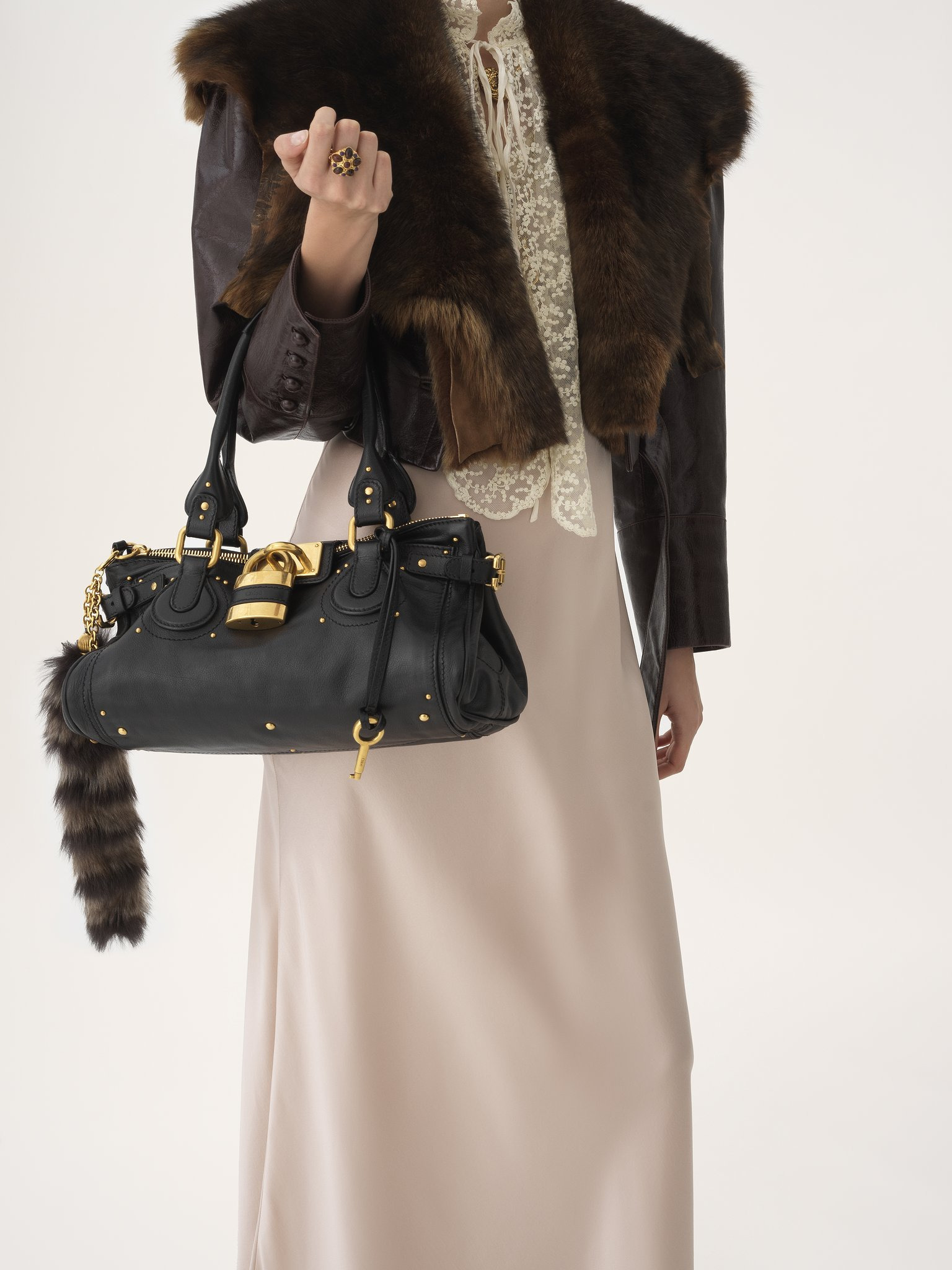 PADDINGTON BAG IN GRAINED LEATHER - 2