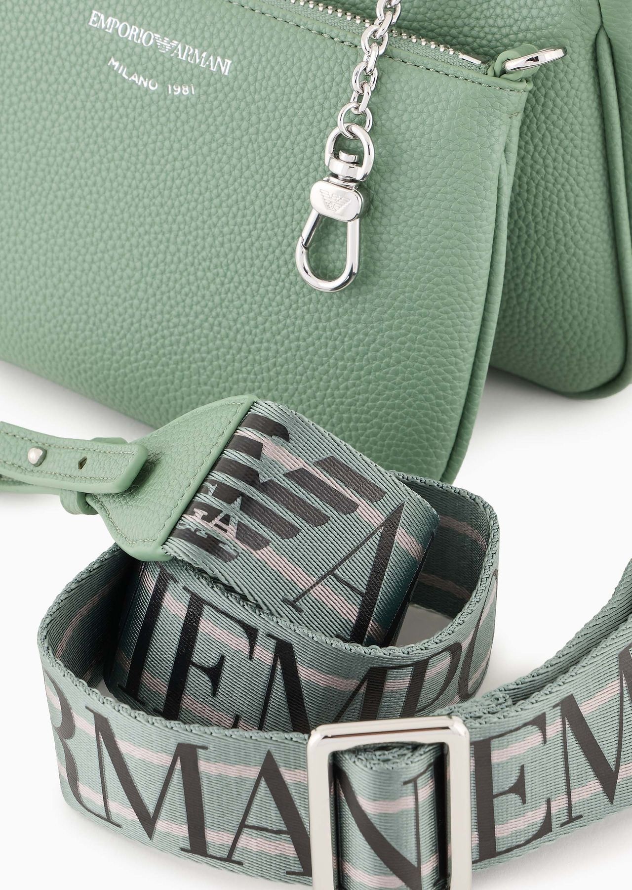 Deer-print double mini bag with shoulder strap - 8
