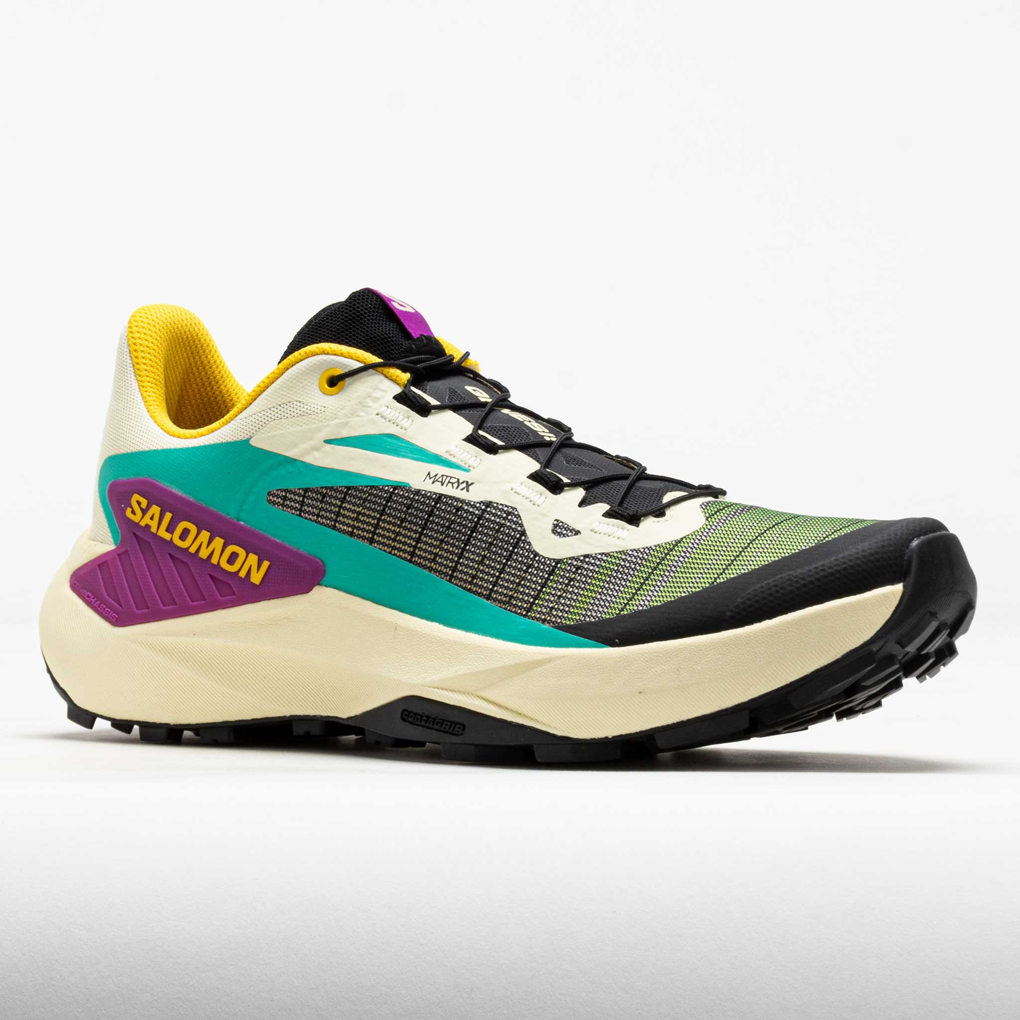 Salomon Genesis Men's Transparent Yellow/Black/Willowherb - 5