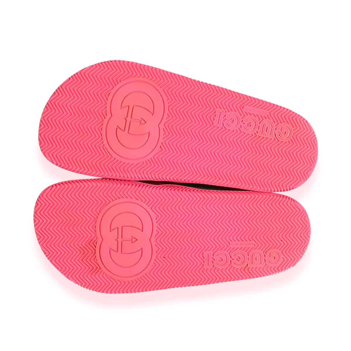 (WMNS) Gucci Web Stripe Slide Sandals 'Coral' 627820-J8700-6559 - 5