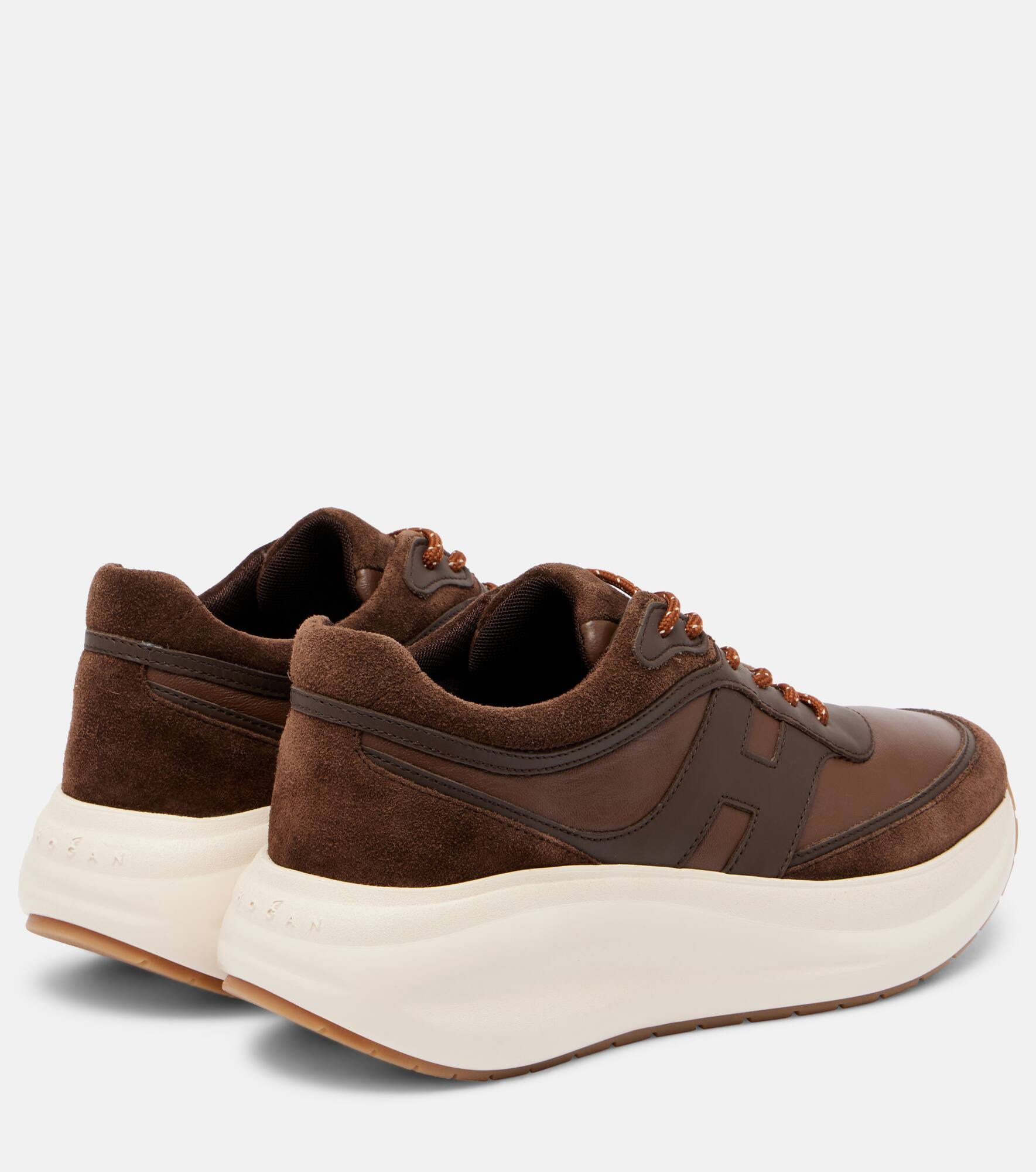 Hogan H696 leather platform sneakers - 2