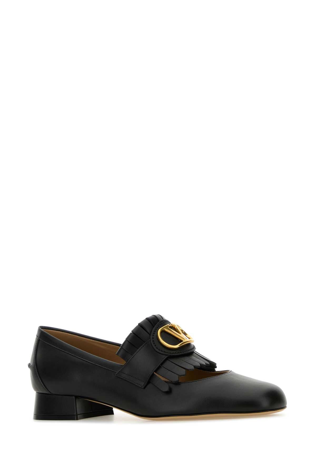 Valentino Garavani Women Black Leather Loafers - 2