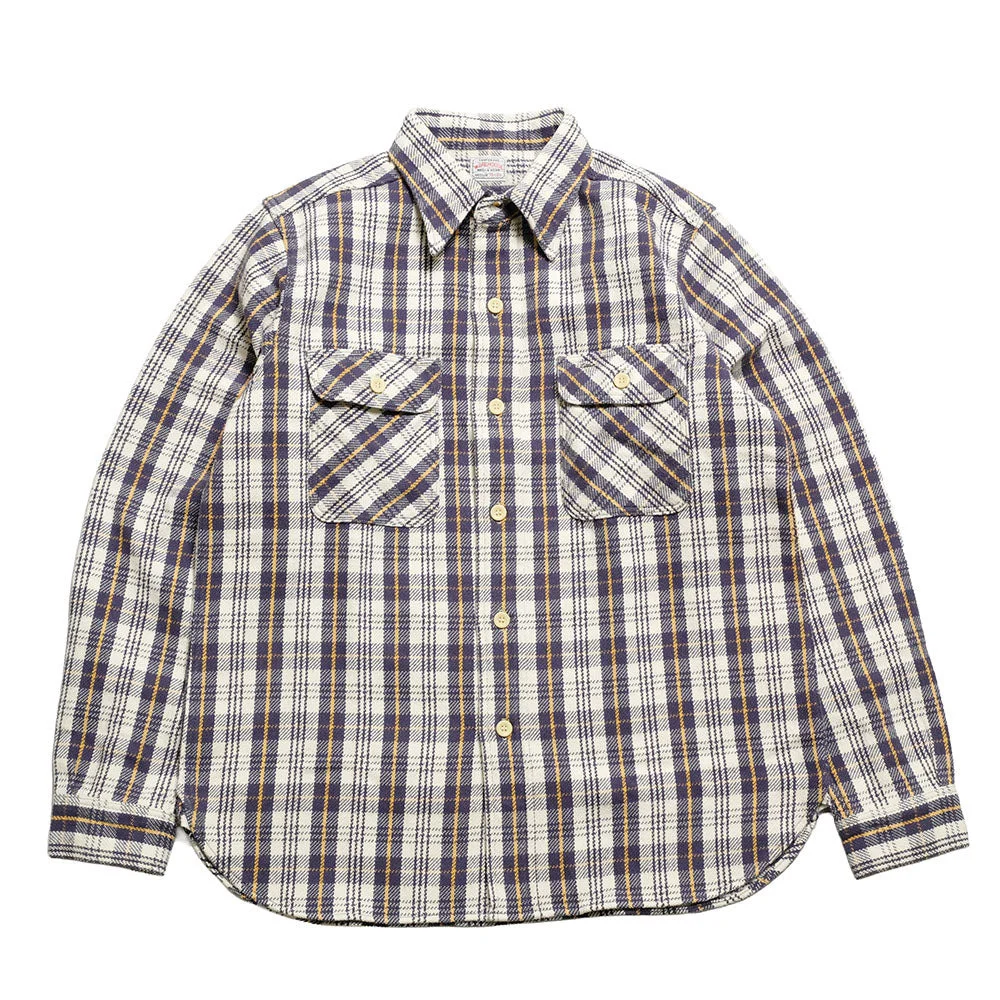 Lot.3104 FLANNEL SHIRTS - E-Pattern - ONE WASH - 3104E-25 - 1