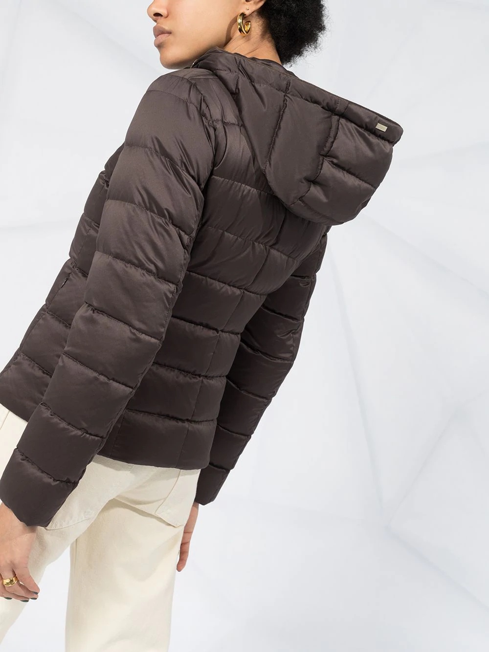 zipped puffer jacket - 5